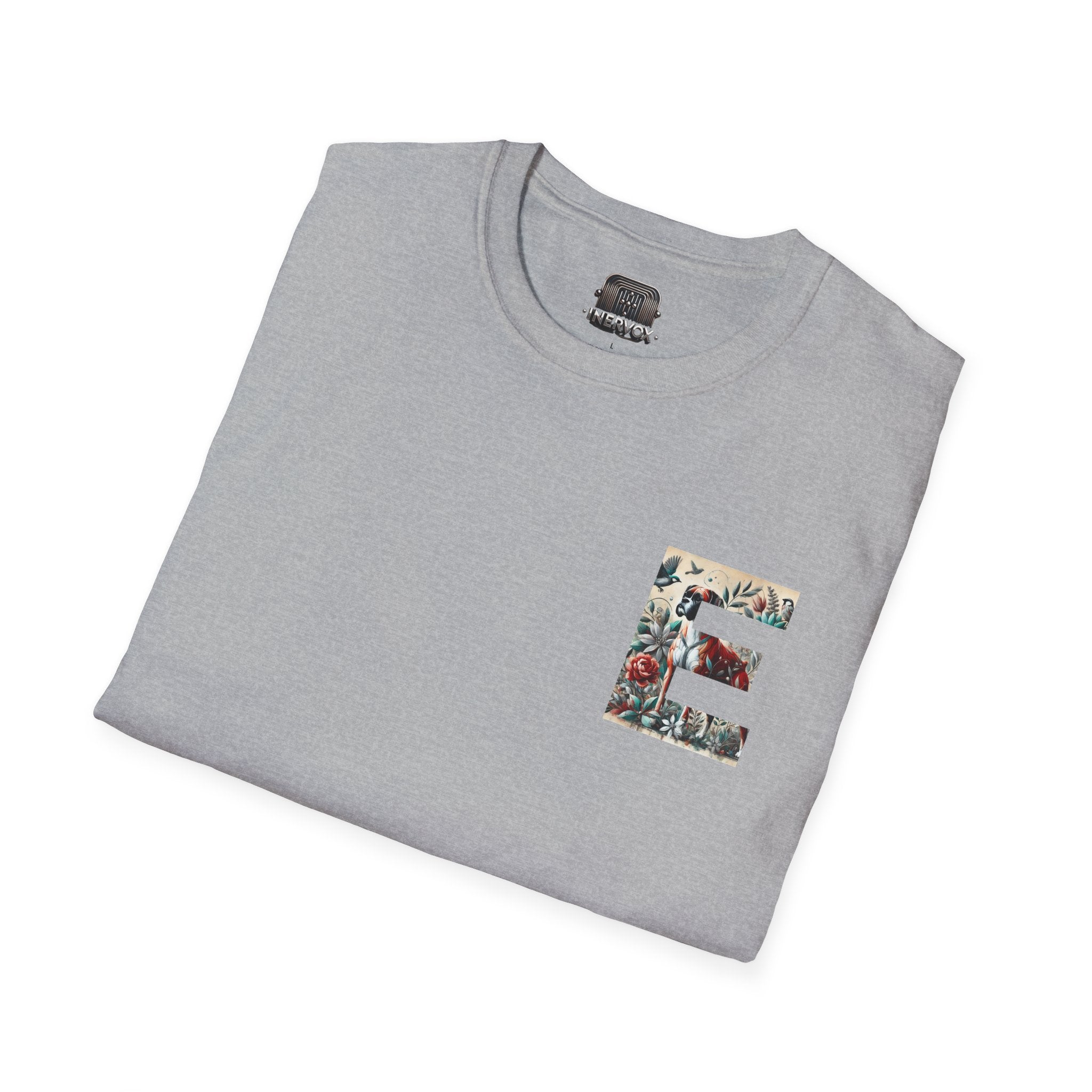 Adventure Awaits T-Shirt - Letter E Animal Floral - InervoX