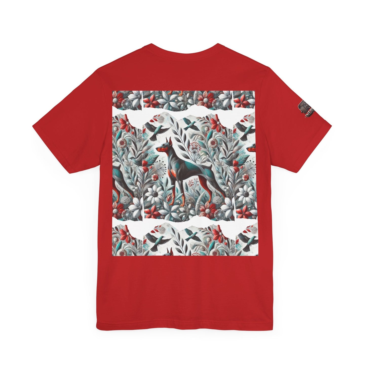 Artistic Floral Dog Tee - Unisex Jersey Short Sleeve | Unique Nature - Inspired Design - InervoX