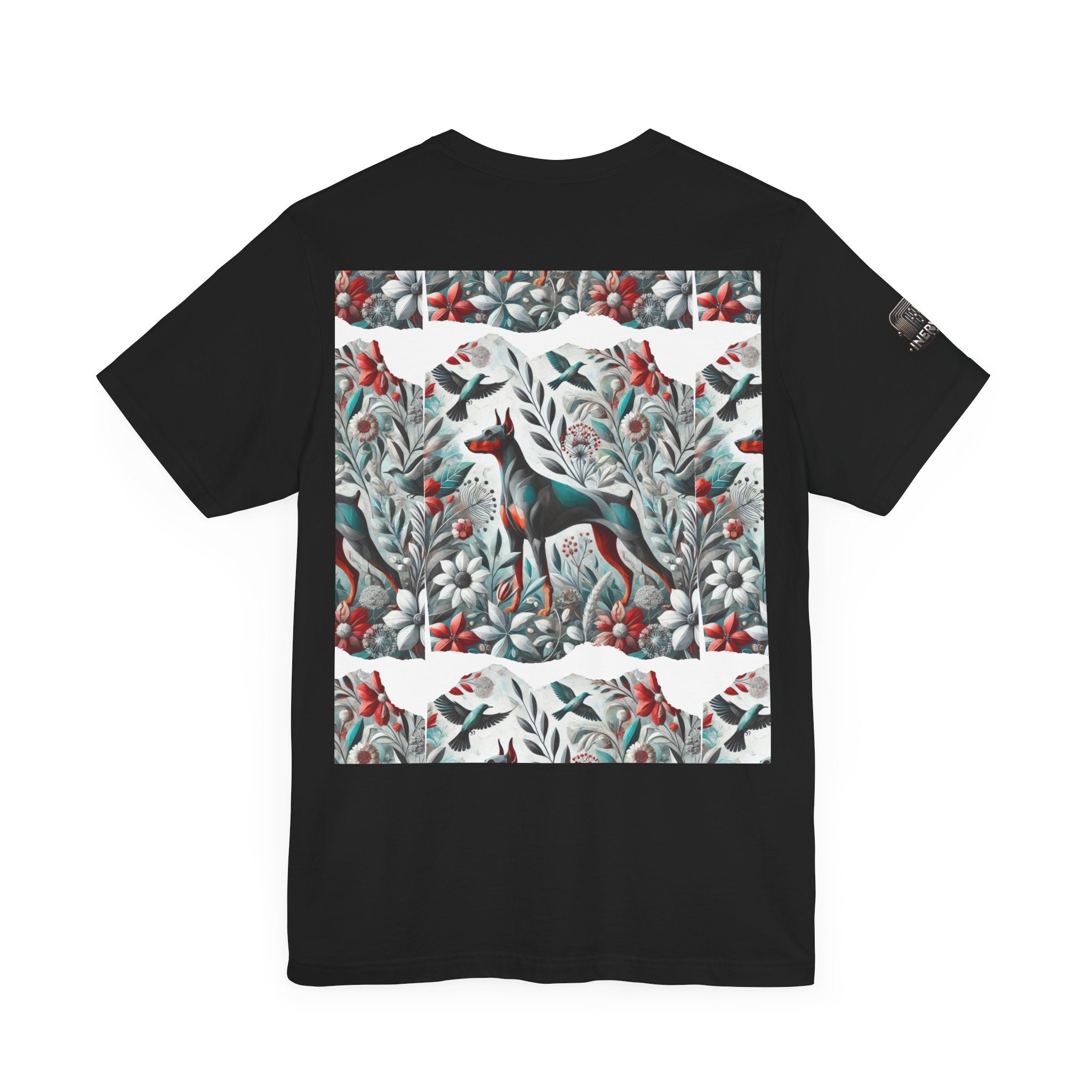 Artistic Floral Dog Tee - Unisex Jersey Short Sleeve | Unique Nature-Inspired Design - InervoX