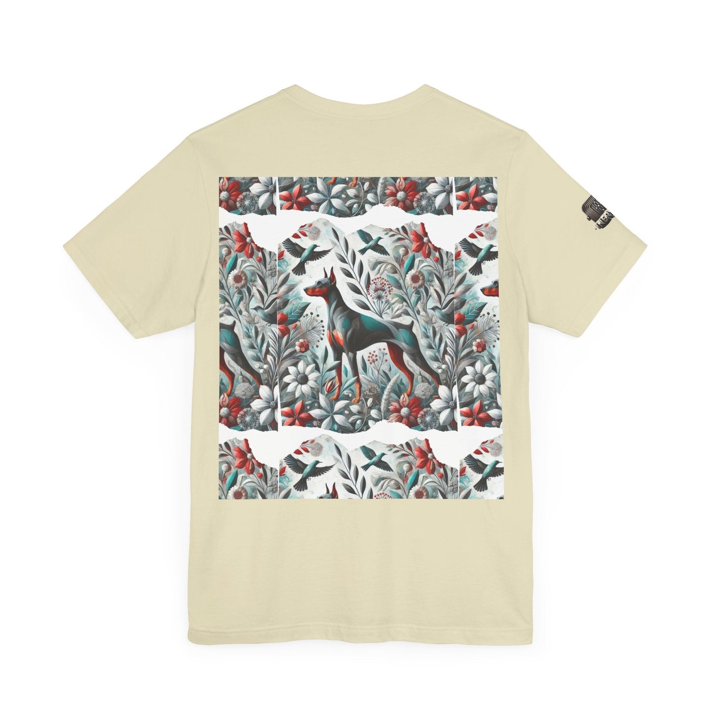 Artistic Floral Dog Tee - Unisex Jersey Short Sleeve | Unique Nature - Inspired Design - InervoX