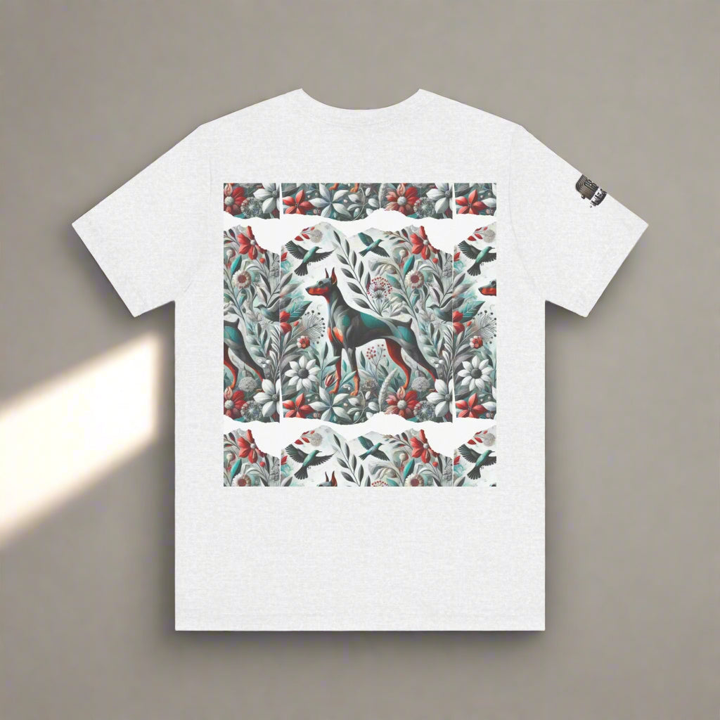 Artistic Floral Dog Tee - Unisex Jersey Short Sleeve | Unique Nature-Inspired Design - InervoX