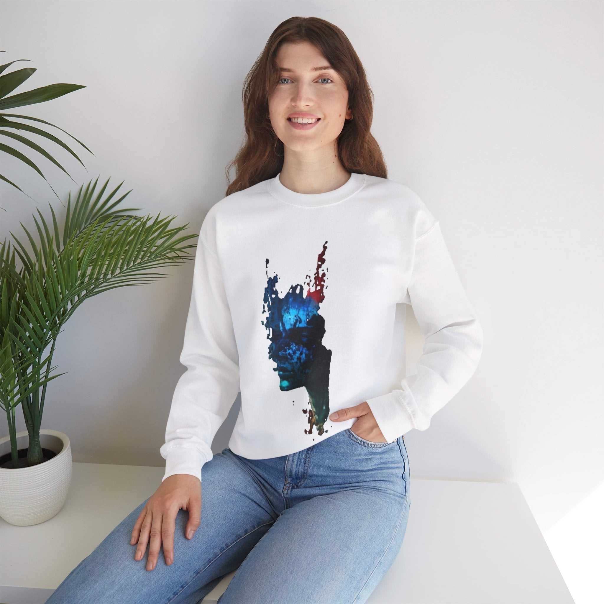 Artistic Unisex Crewneck Sweatshirt - Trendy Graphic Design - InervoX