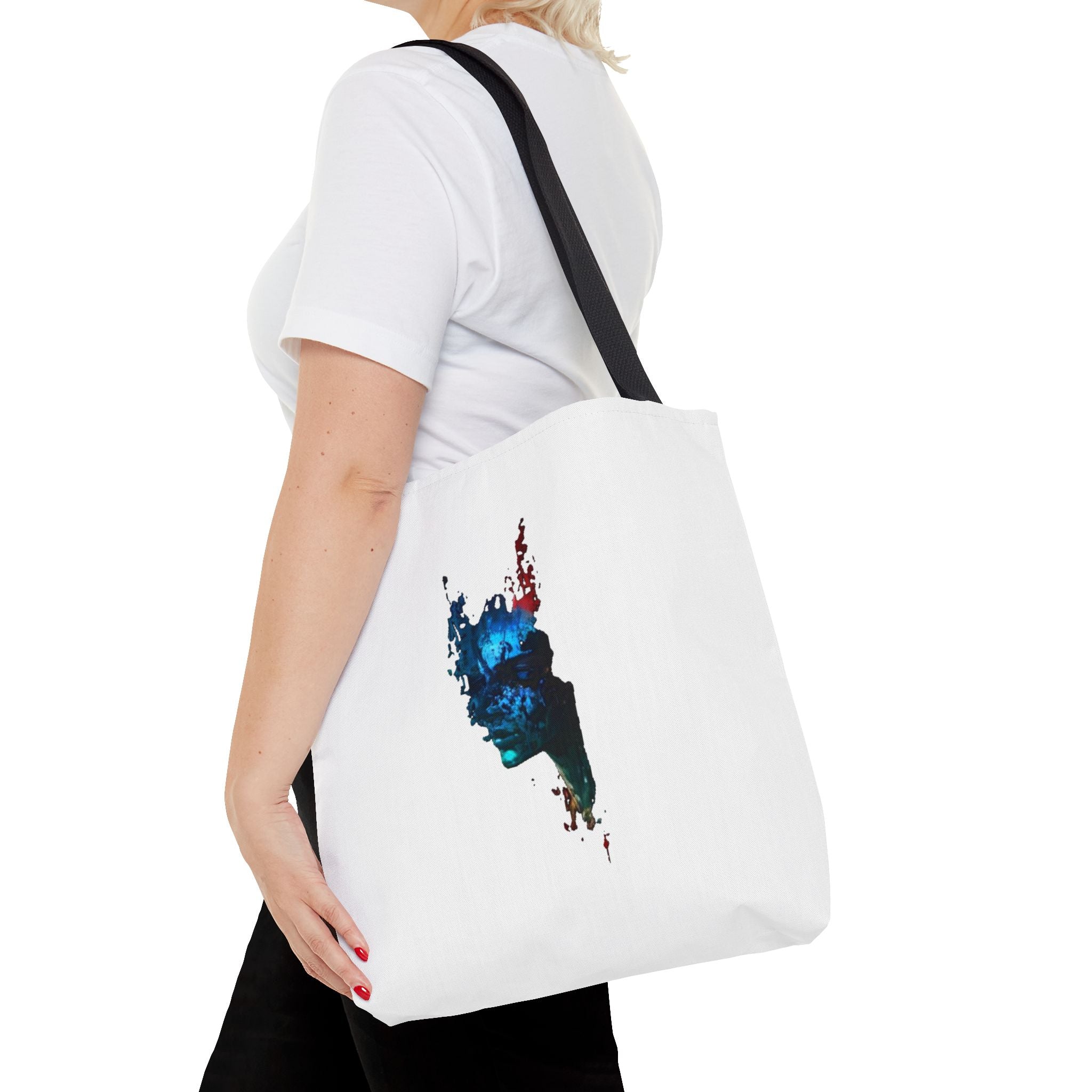 Colorful Eco-Friendly Graphic Tote Bag - Reusable Shopping Shoulder Bag - InervoX