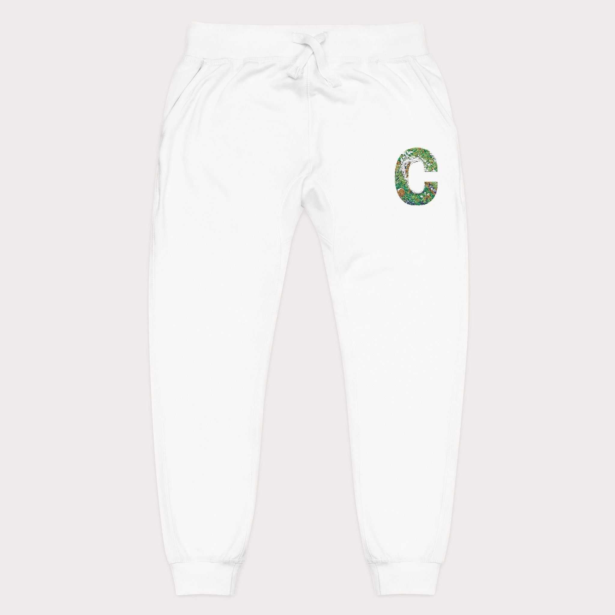 Cozy Embroidered Unisex Fleece Sweatpants - InervoX