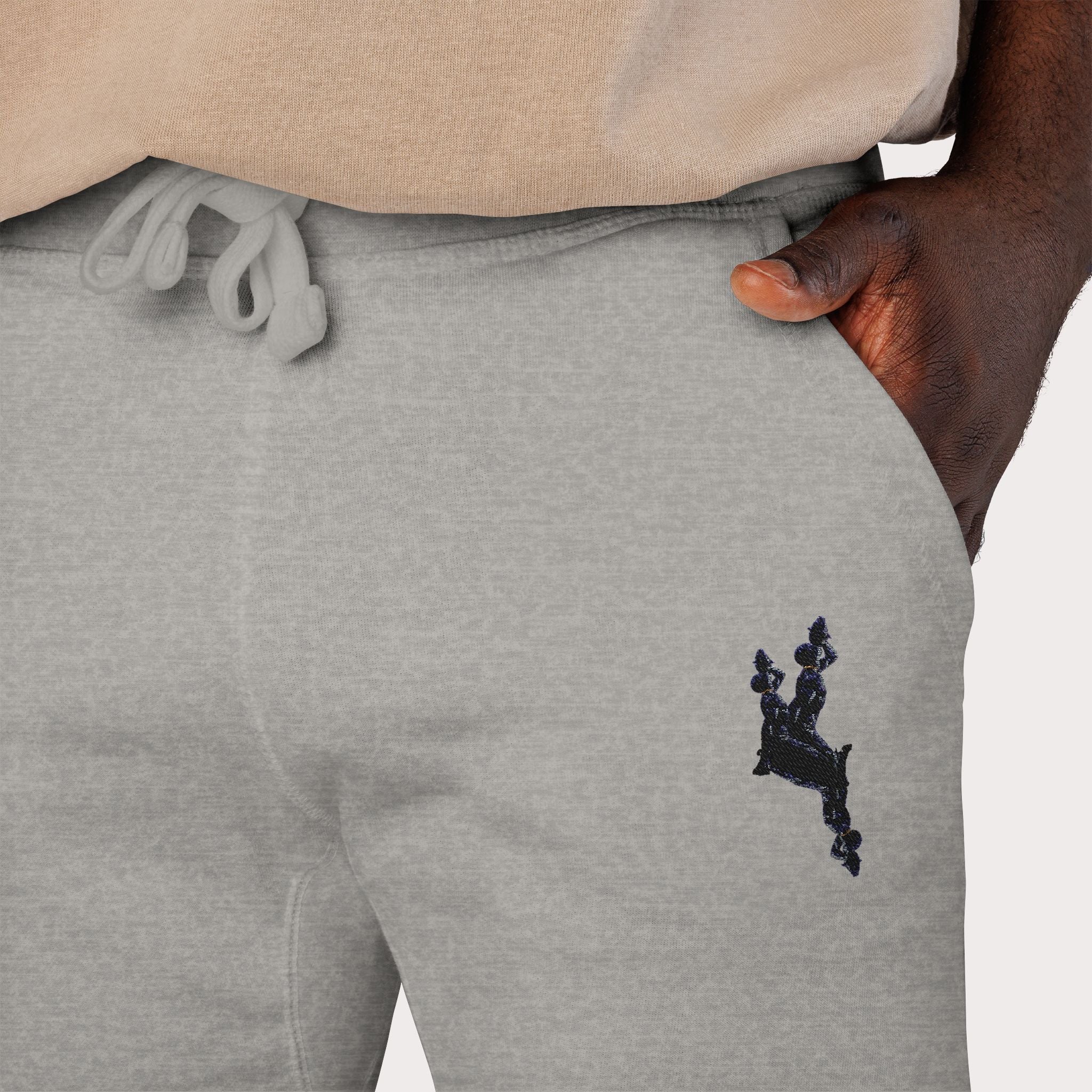 Cozy Embroidered Unisex Fleece Sweatpants - InervoX