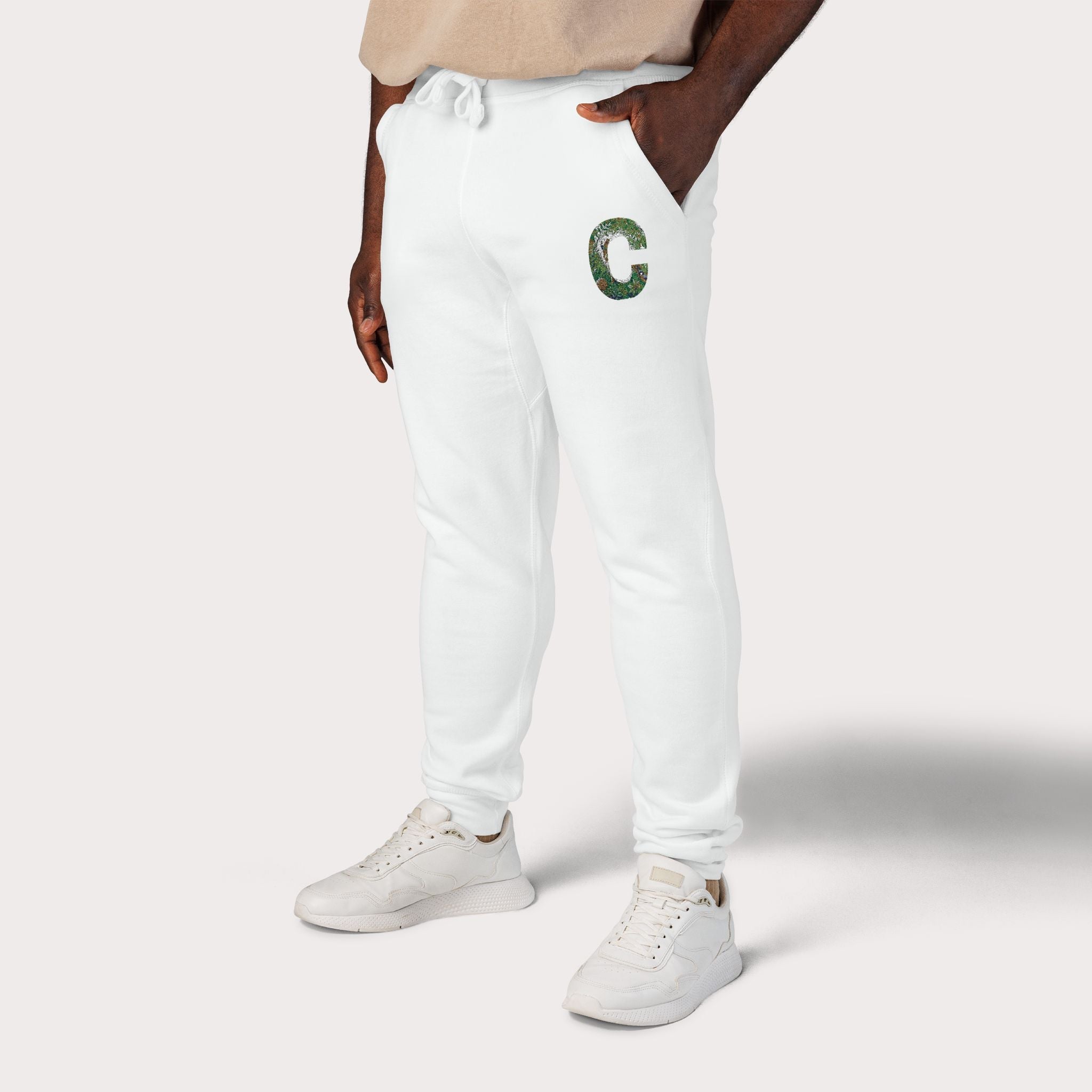 Cozy Embroidered Unisex Fleece Sweatpants - InervoX