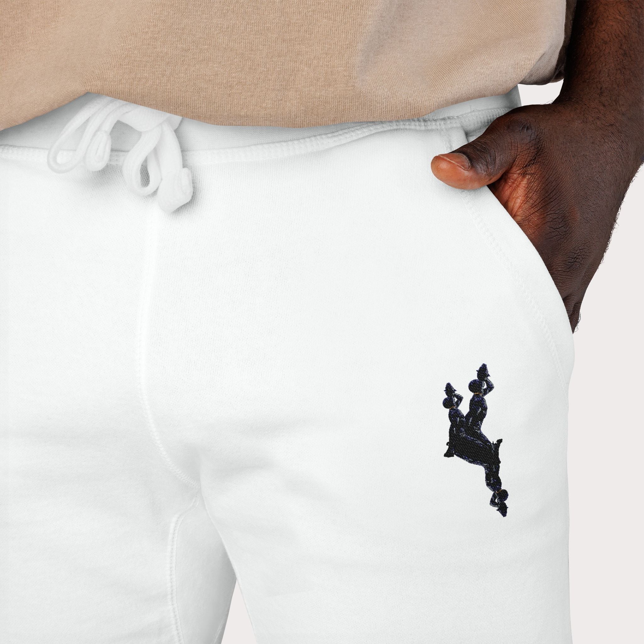 Cozy Embroidered Unisex Fleece Sweatpants - InervoX