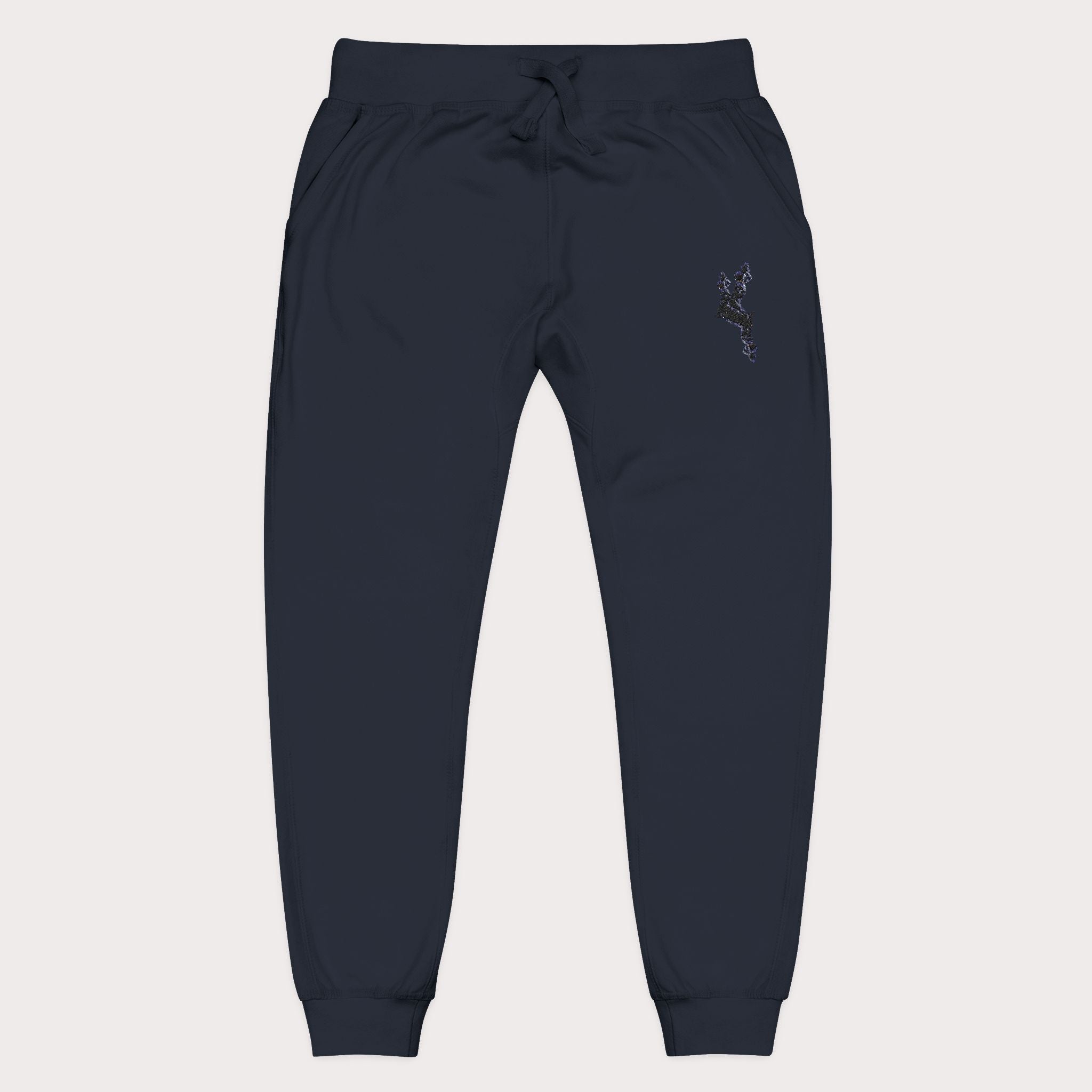 Cozy Embroidered Unisex Fleece Sweatpants - InervoX