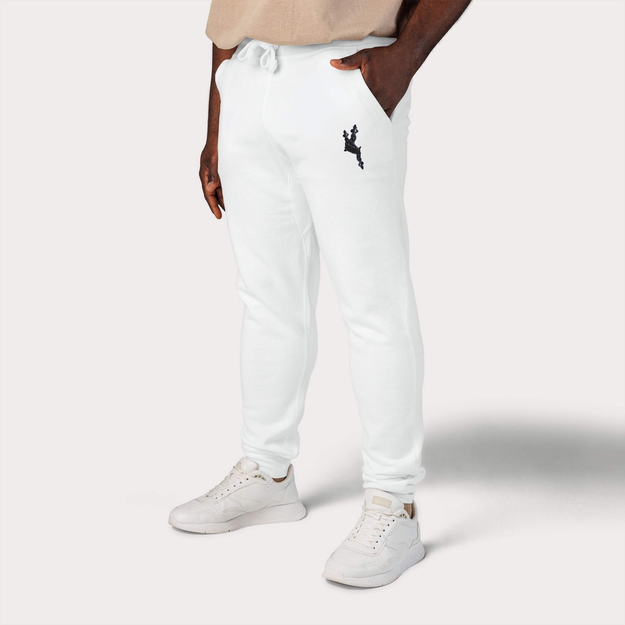 Cozy Embroidered Unisex Fleece Sweatpants - InervoX