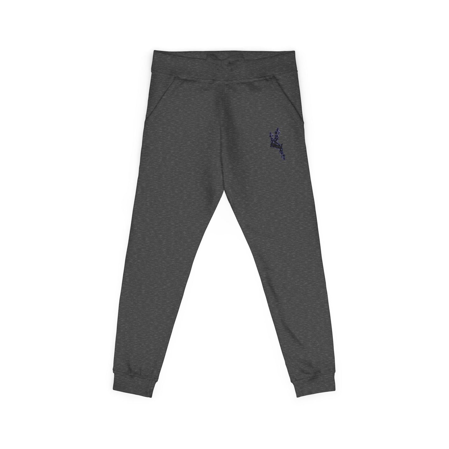 Cozy Embroidered Unisex Fleece Sweatpants - Comfortable Loungewear, Gift for Her, Gift for Him, Athleisure, Casual Style