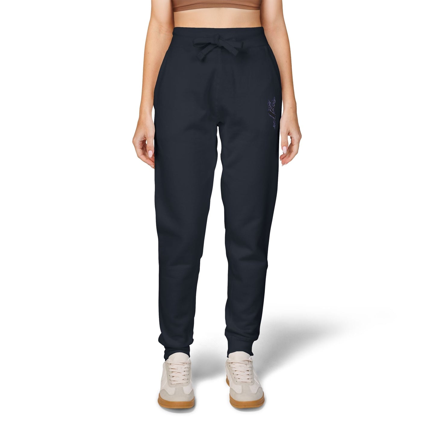 Cozy Embroidered Unisex Fleece Sweatpants - Comfortable Loungewear, Gift for Her, Gift for Him, Athleisure, Casual Style