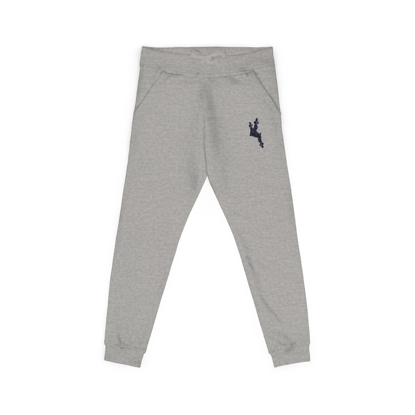 Cozy Embroidered Unisex Fleece Sweatpants - Comfortable Loungewear, Gift for Her, Gift for Him, Athleisure, Casual Style - InervoX