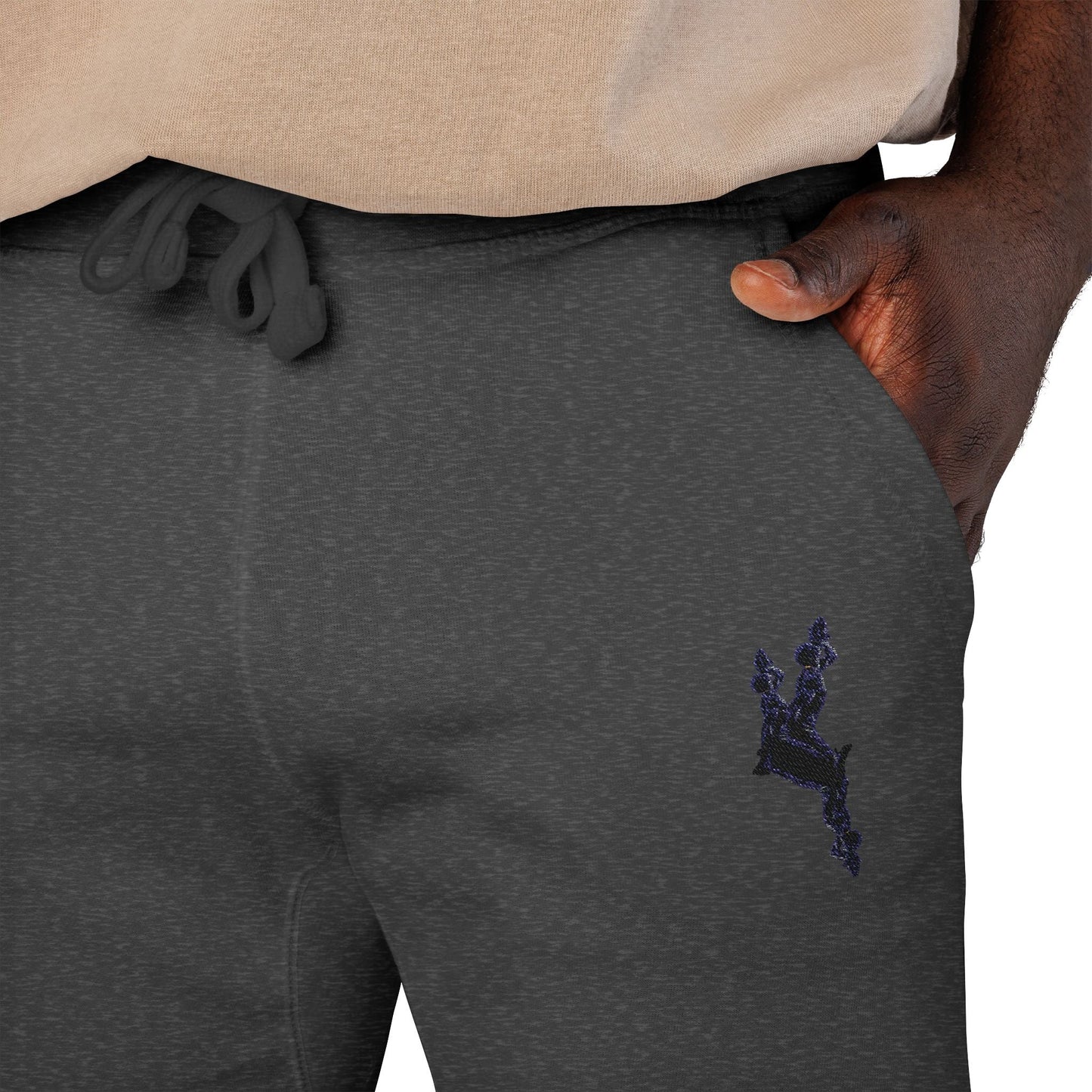 Cozy Embroidered Unisex Fleece Sweatpants - Comfortable Loungewear, Gift for Her, Gift for Him, Athleisure, Casual Style