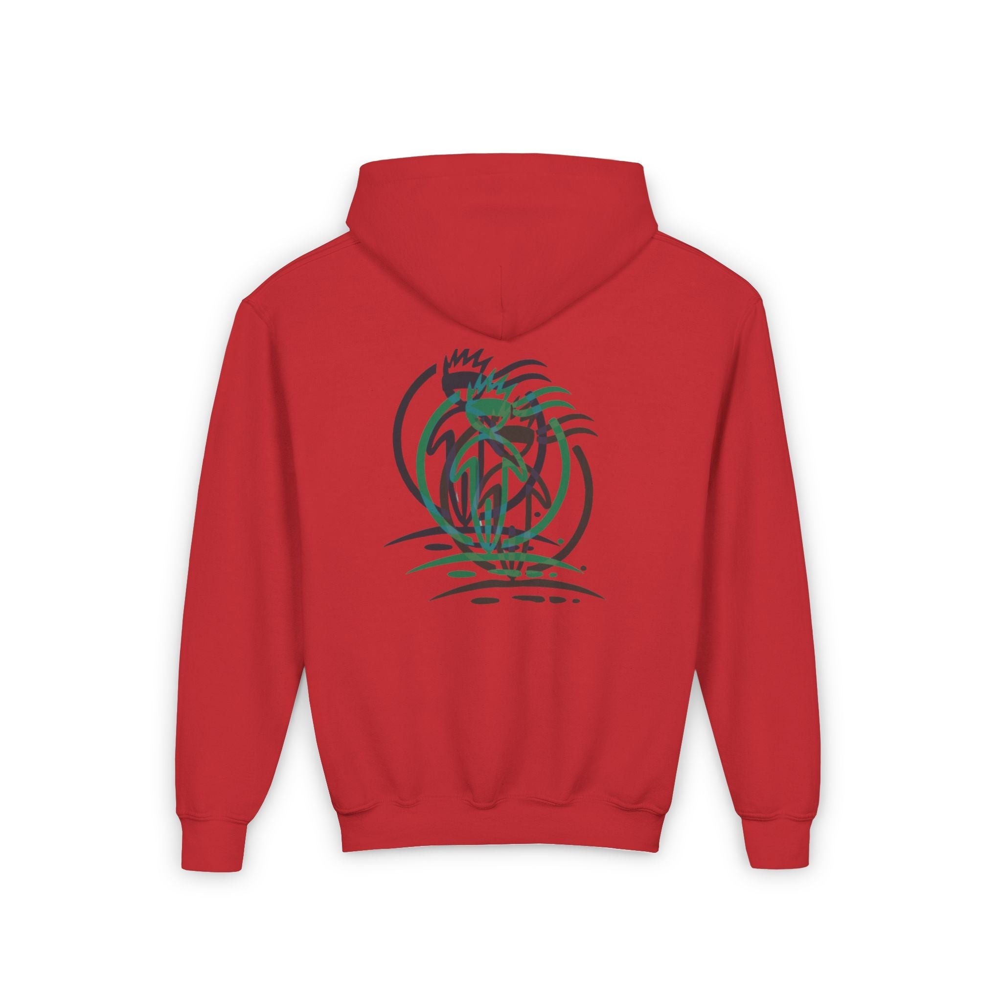 Crowned Figure Youth Hoodie Unisex Pullover Sweatshirt - InervoX