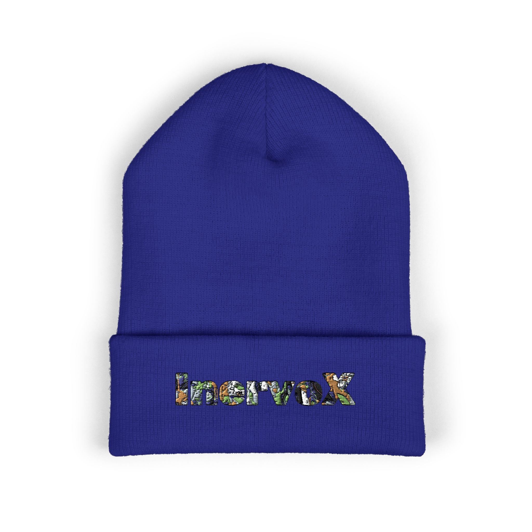 Embroidered Classic Cuffed Beanie - Stylish Warmth for All Seasons - InervoX