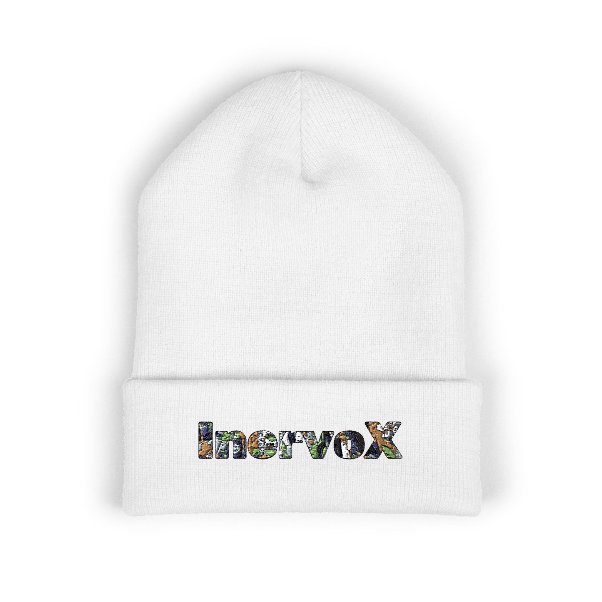 Embroidered Classic Cuffed Beanie - Stylish Warmth for All Seasons - InervoX