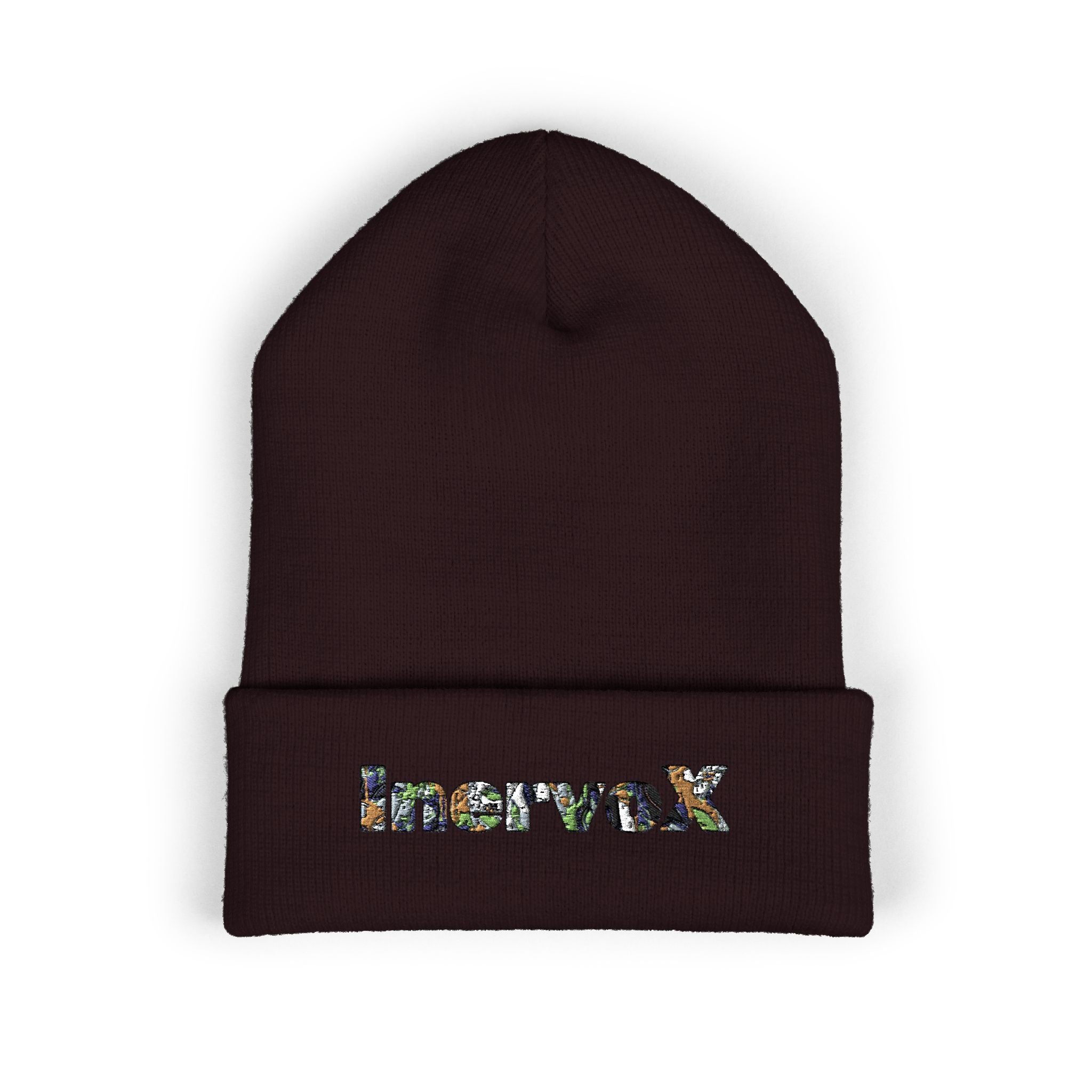 Embroidered Classic Cuffed Beanie - Stylish Warmth for All Seasons - InervoX