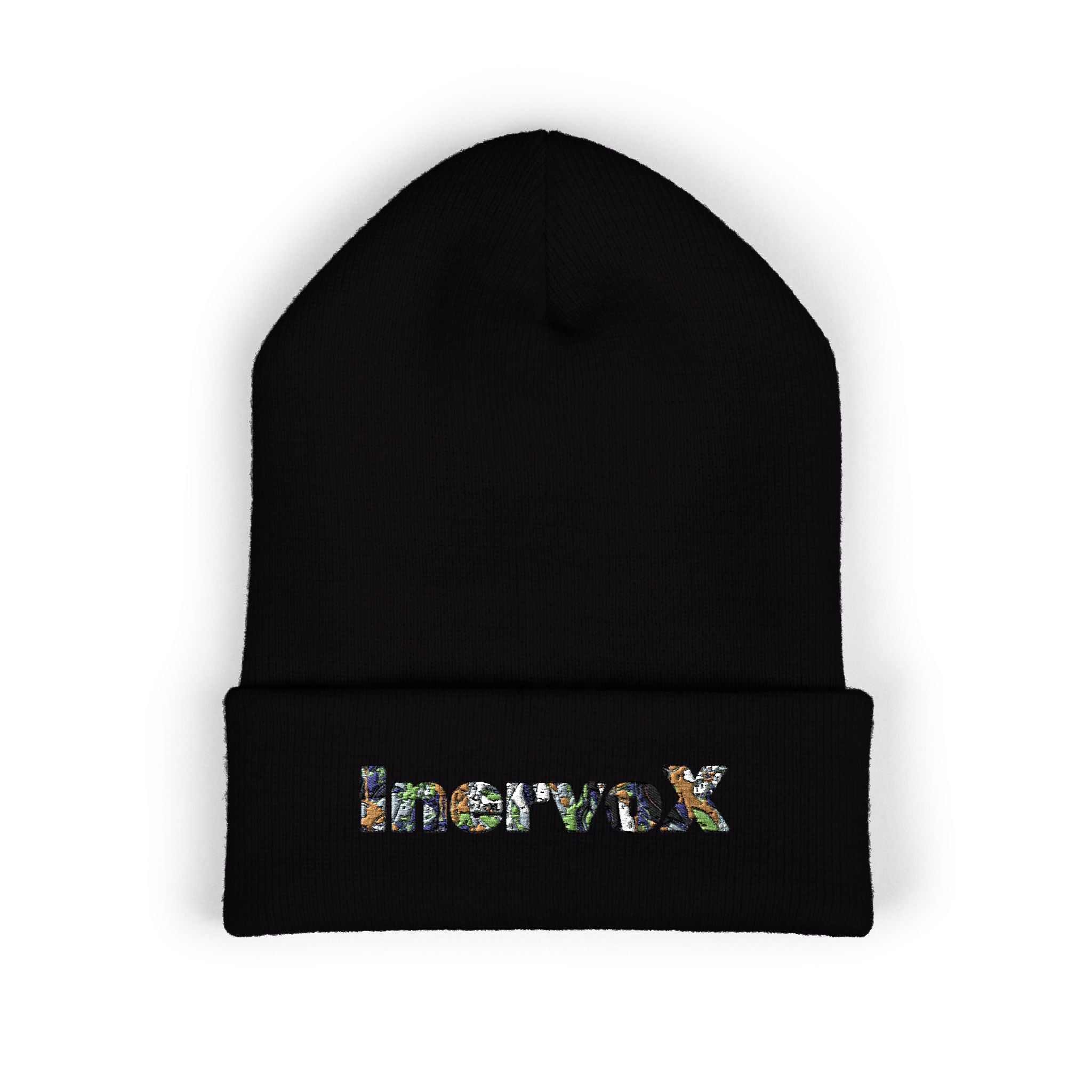 Embroidered Classic Cuffed Beanie - Stylish Warmth for All Seasons - InervoX