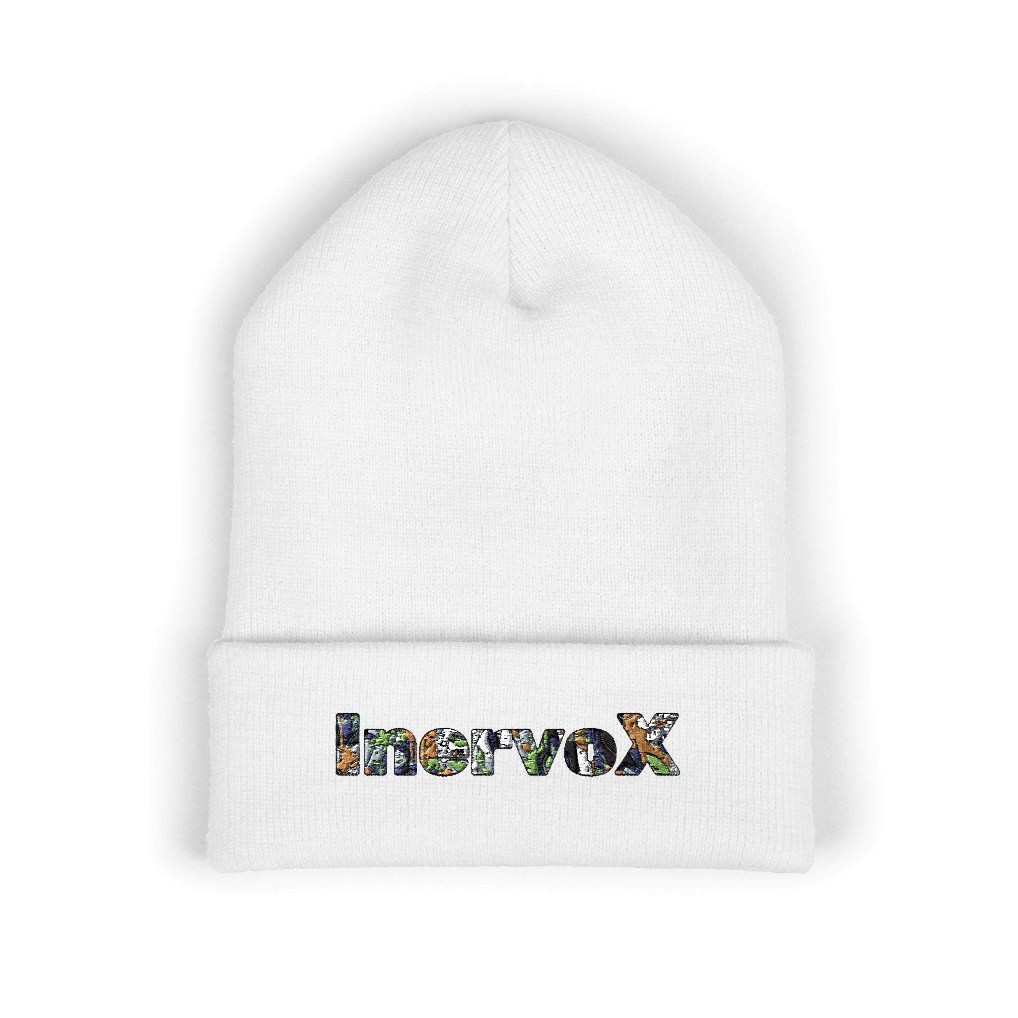 Embroidered Classic Cuffed Beanie - Stylish Warmth for All Seasons - InervoX