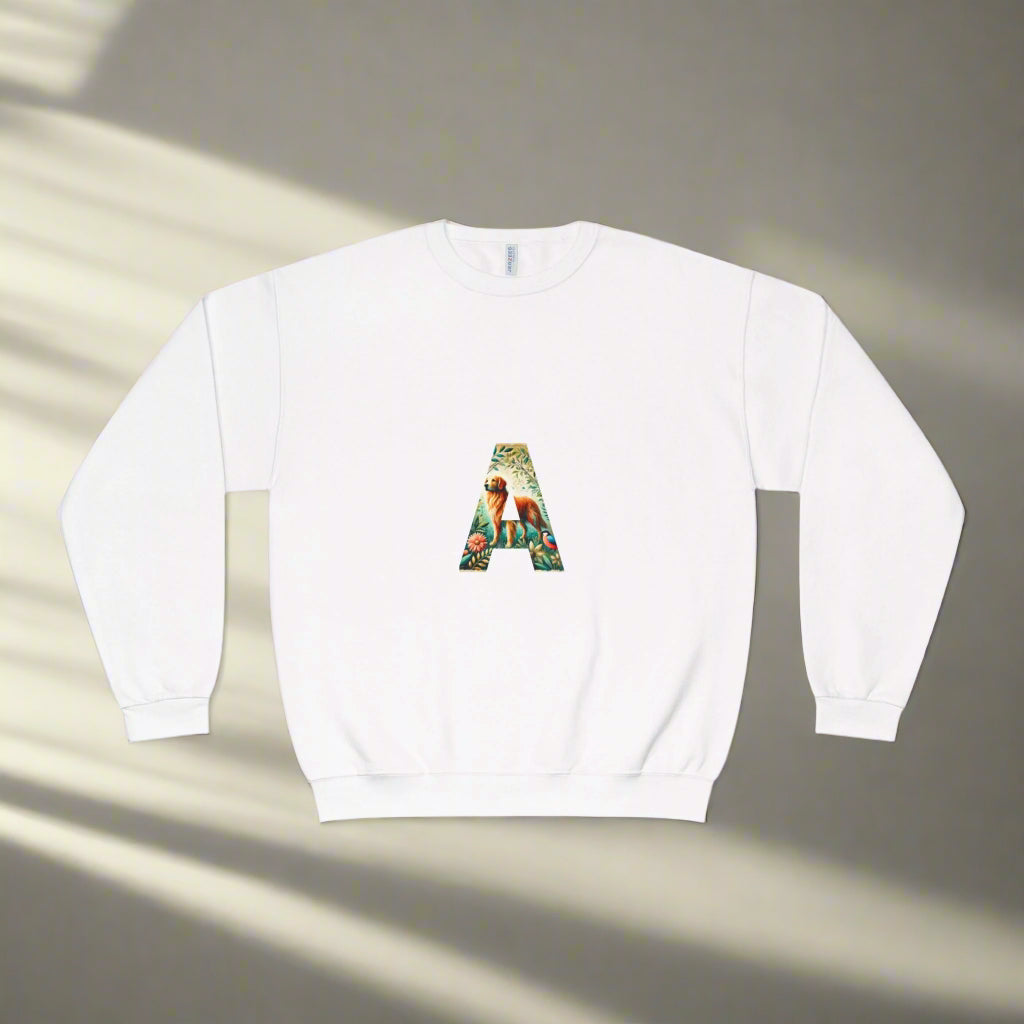 Floral Animal Print Crewneck Sweatshirt - Unisex ABC Design - InervoX