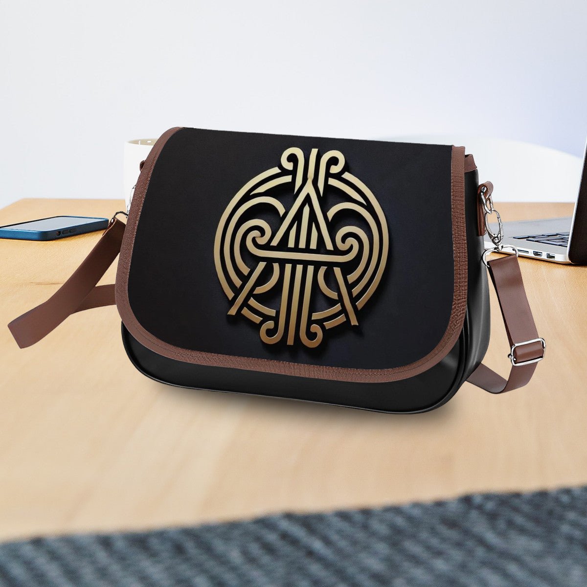 Leather Shoulder Bag - A letter InervoX - InervoX