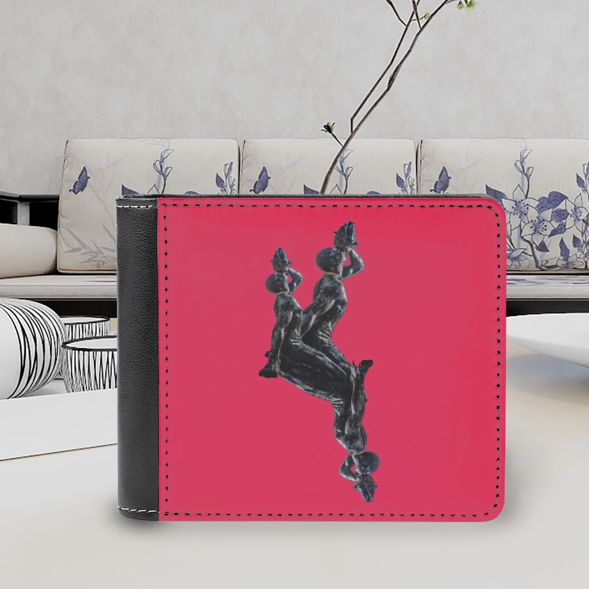 Leather Wallet Neg Marron Design V3 - InervoX