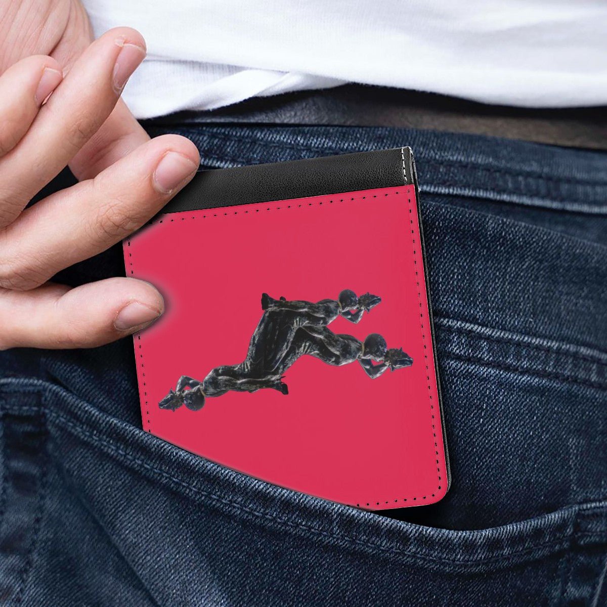 Leather Wallet Neg Marron Design V3 - InervoX