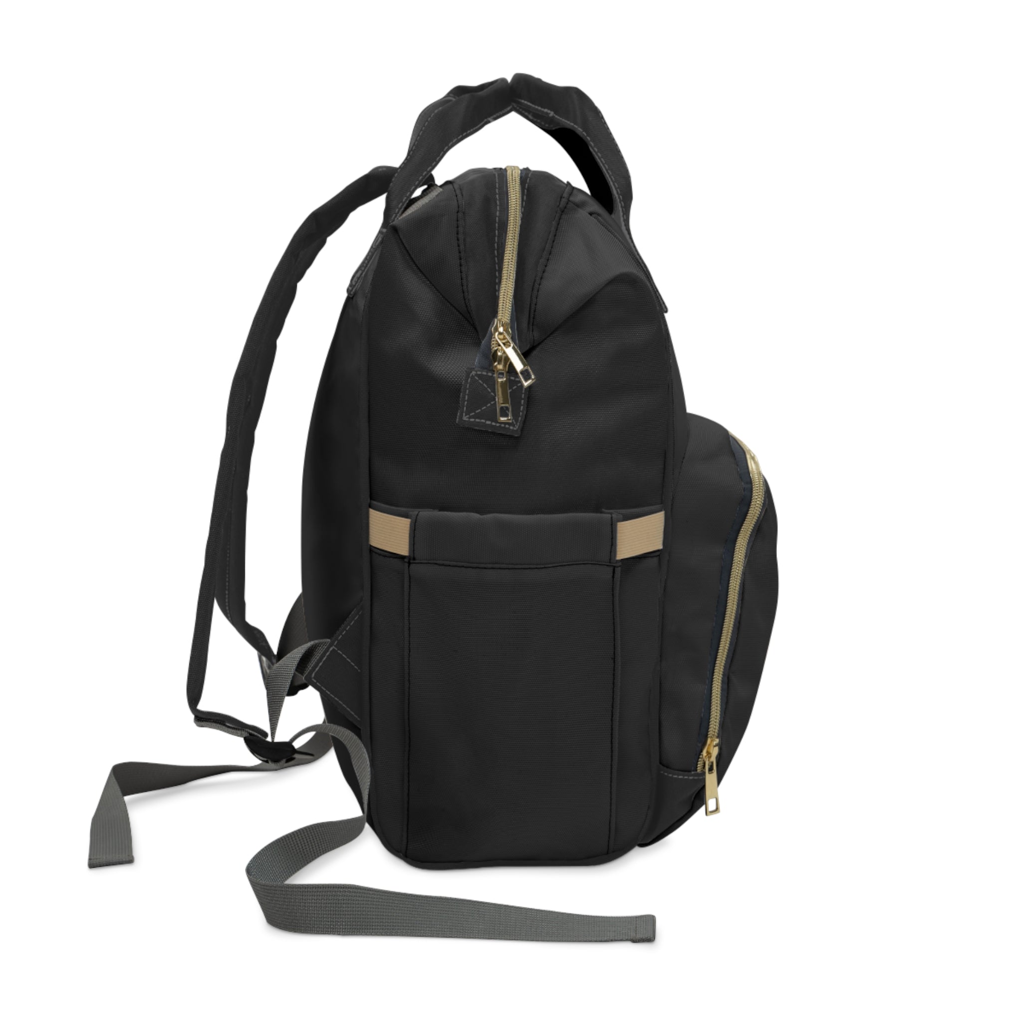 Multifunctional Diaper Black Backpack- InervoX Edition whirl - InervoX