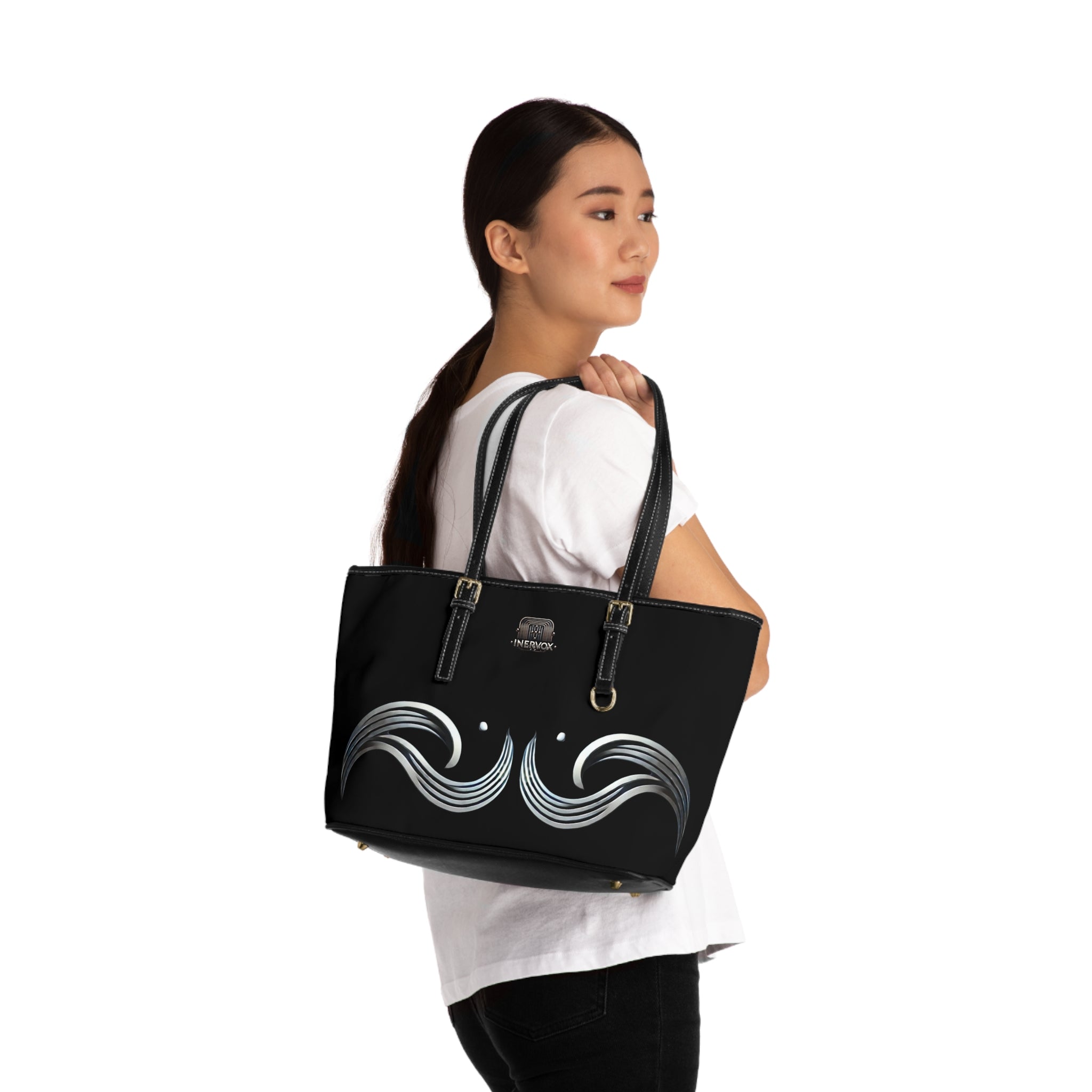 PU Leather Shoulder Bag Black -InervoX Edition Unseen - InervoX