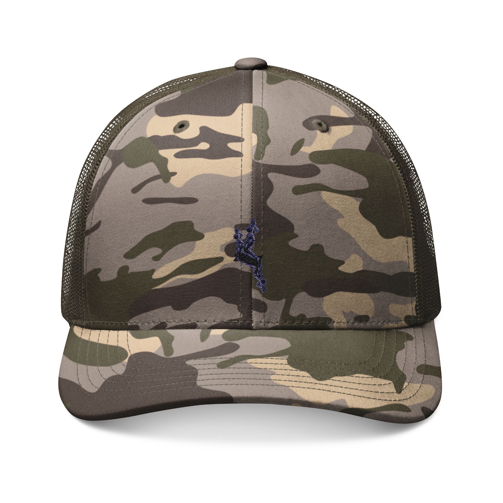 Stylish Camouflage Trucker Hat with Embroidery - InervoX