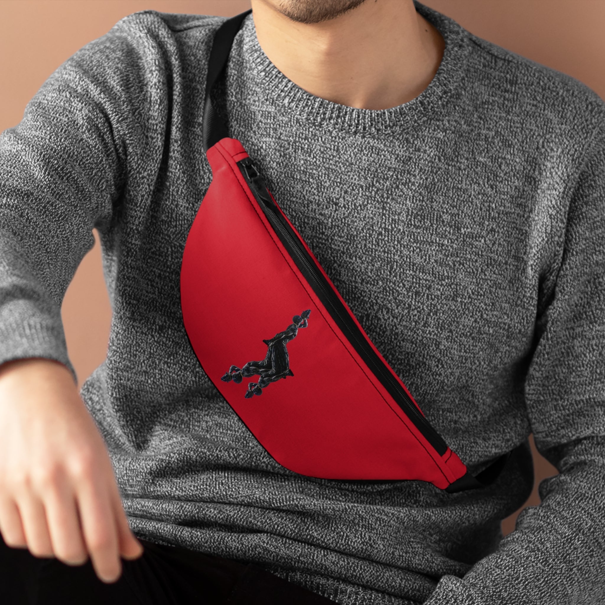 Stylish Graphic Fanny Pack – InervoX Edition Neg Marron Perfect for Festivals & Everyday Use - InervoX