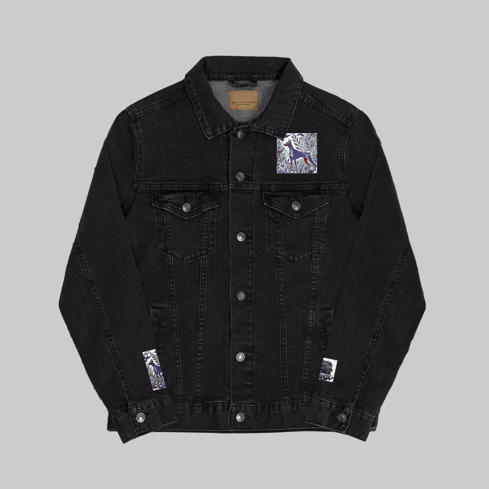 Stylish Unisex Embroidered Denim Jacket - Perfect for Casual Outings & Celebrations - InervoX