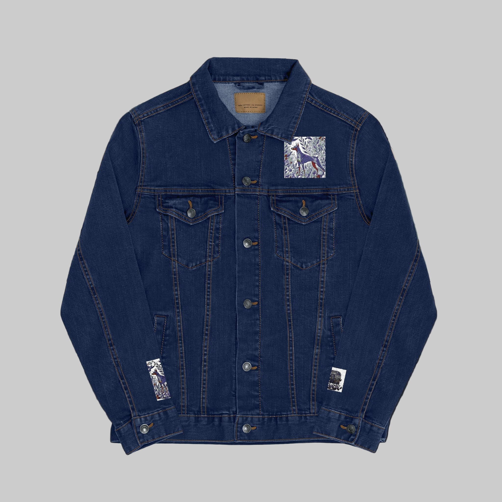Stylish Unisex Embroidered Denim Jacket - Perfect for Casual Outings & Celebrations - InervoX