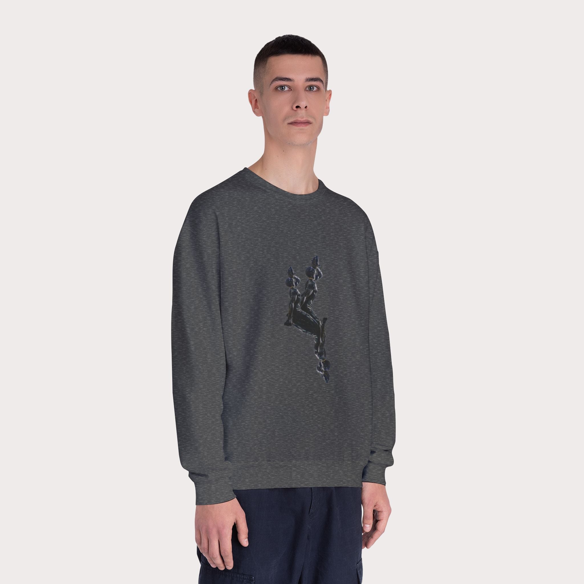 Crewneck Sweatshirt - Unisex Design InervoX Neg marron
