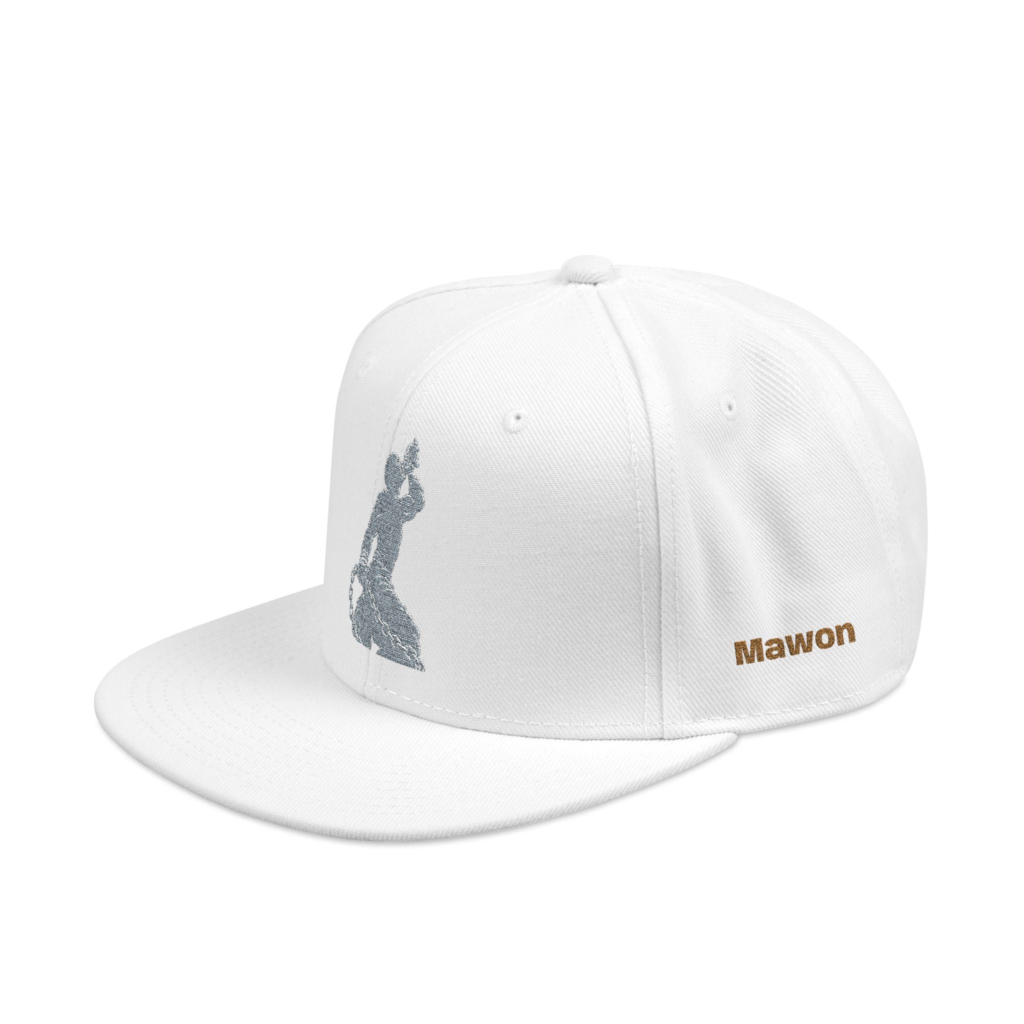 Embroidered Snapback Hat - Colorful Abstract Neg Mawon