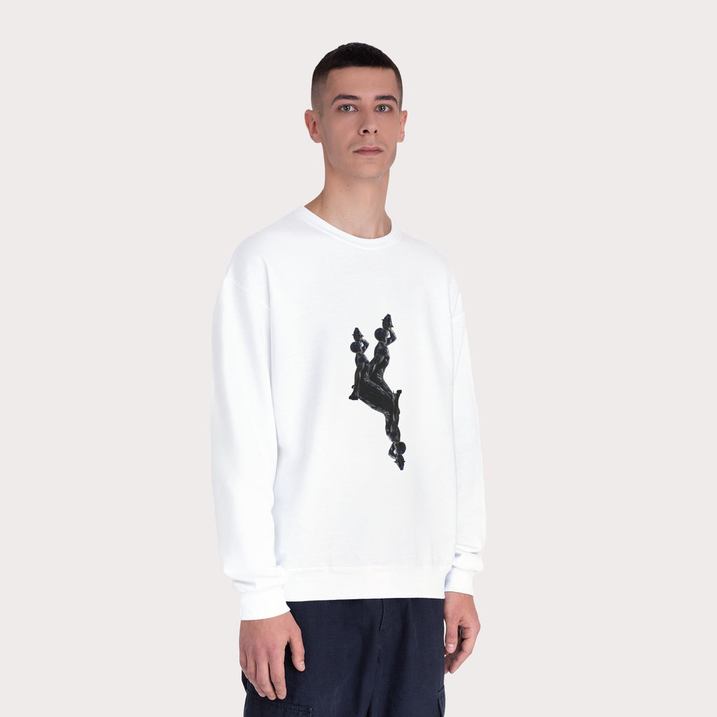 Crewneck Sweatshirt - Unisex Design InervoX Neg marron