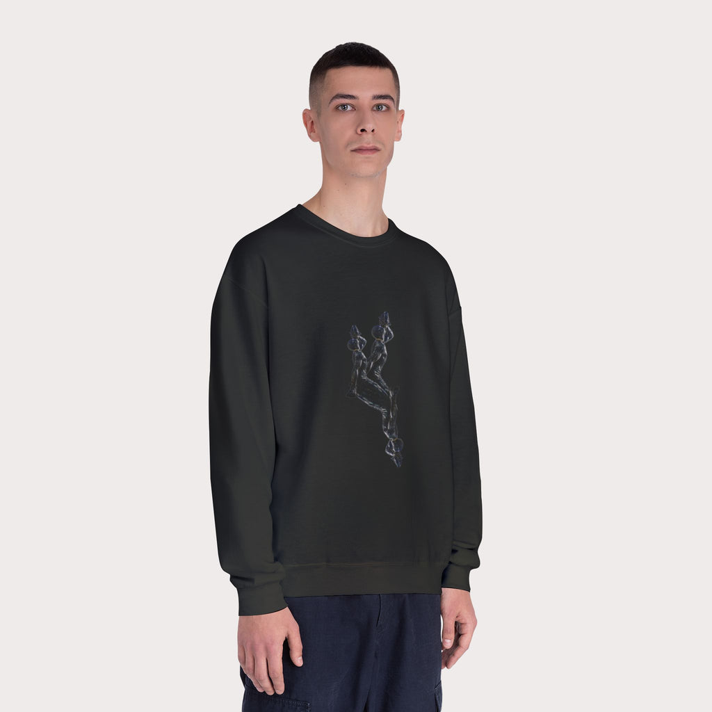 Crewneck Sweatshirt - Unisex Design InervoX Neg marron