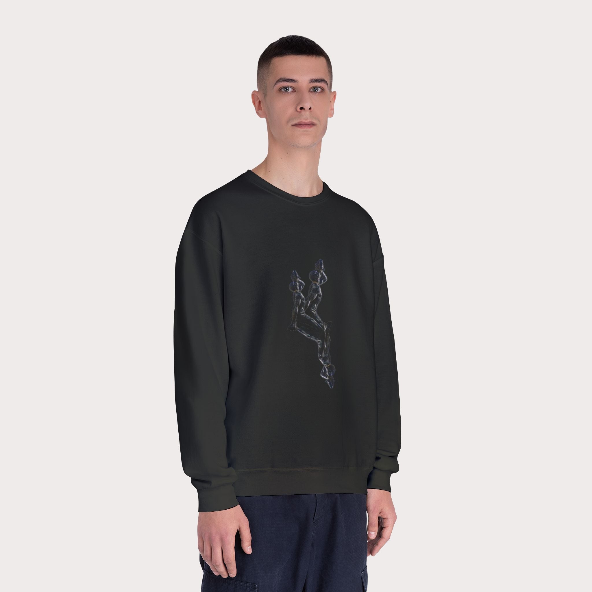 Crewneck Sweatshirt - Unisex Design InervoX Neg marron