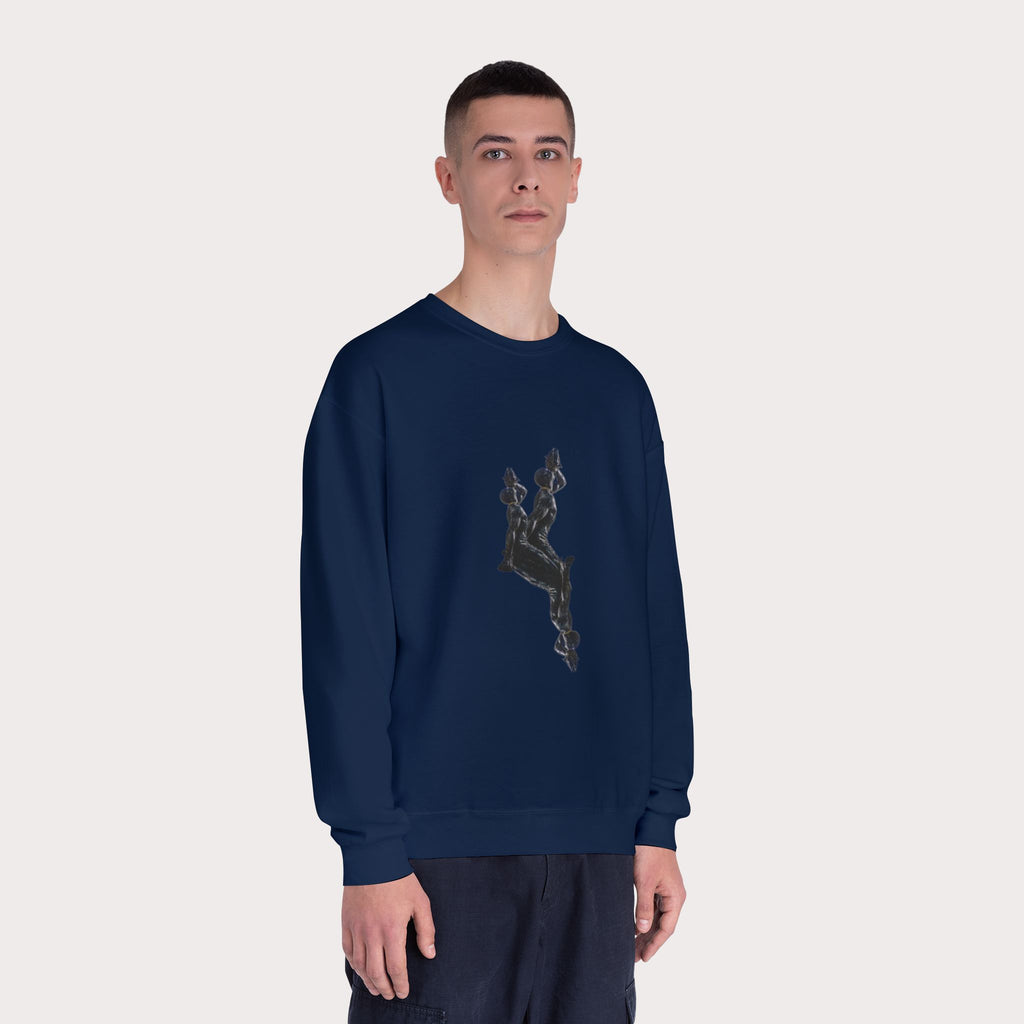 Crewneck Sweatshirt - Unisex Design InervoX Neg marron