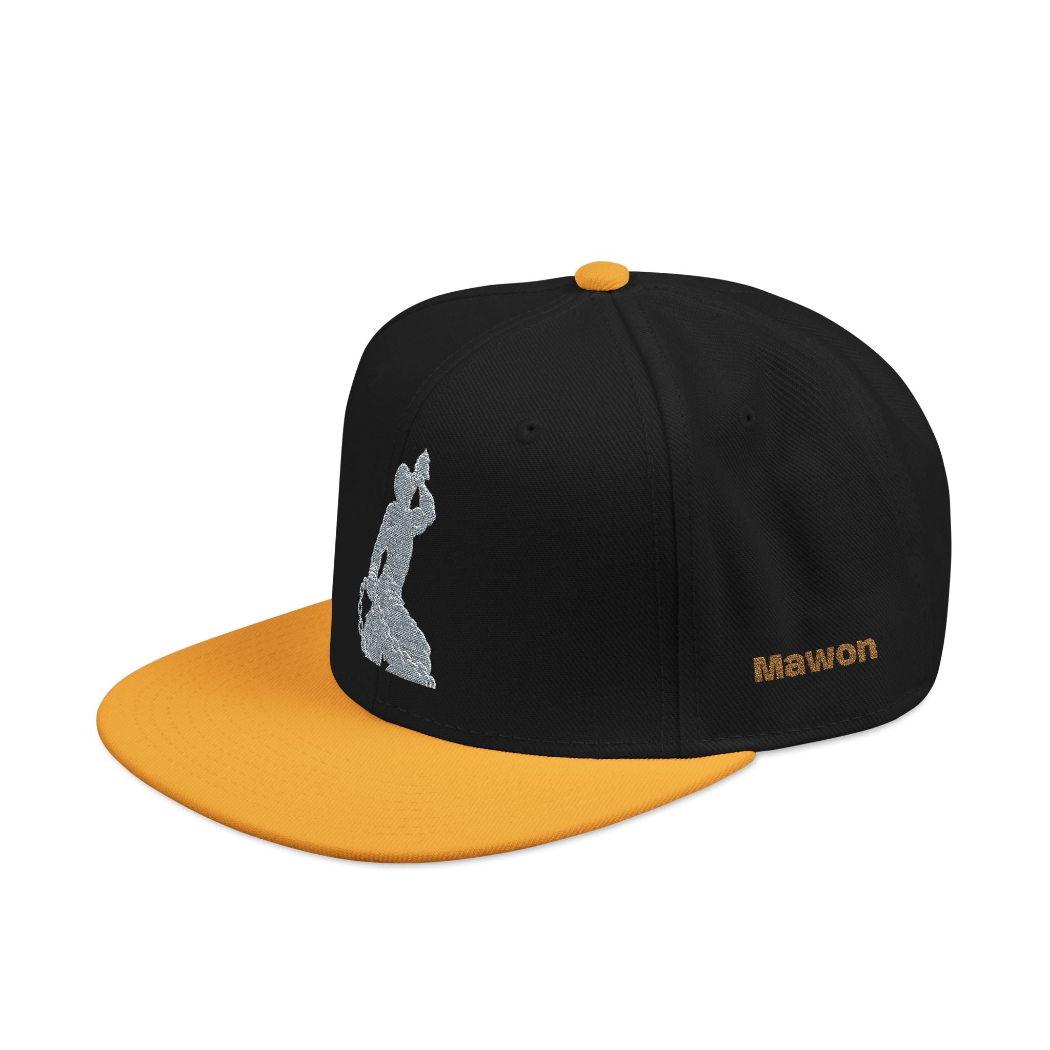 Embroidered Snapback Hat - Colorful Abstract Neg Mawon