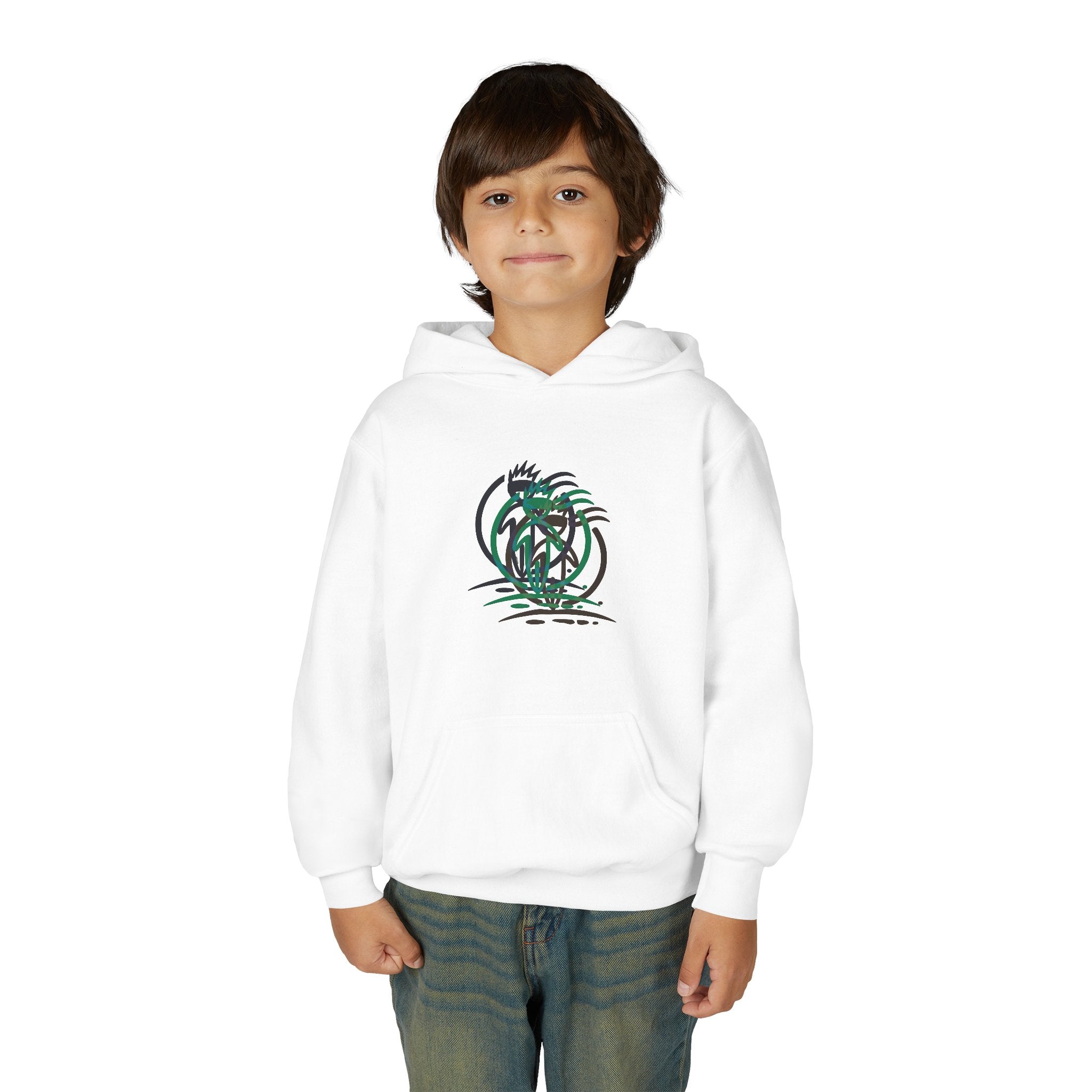 Crowned Figure Youth Hoodie Unisex Pullover Sweatshirt
