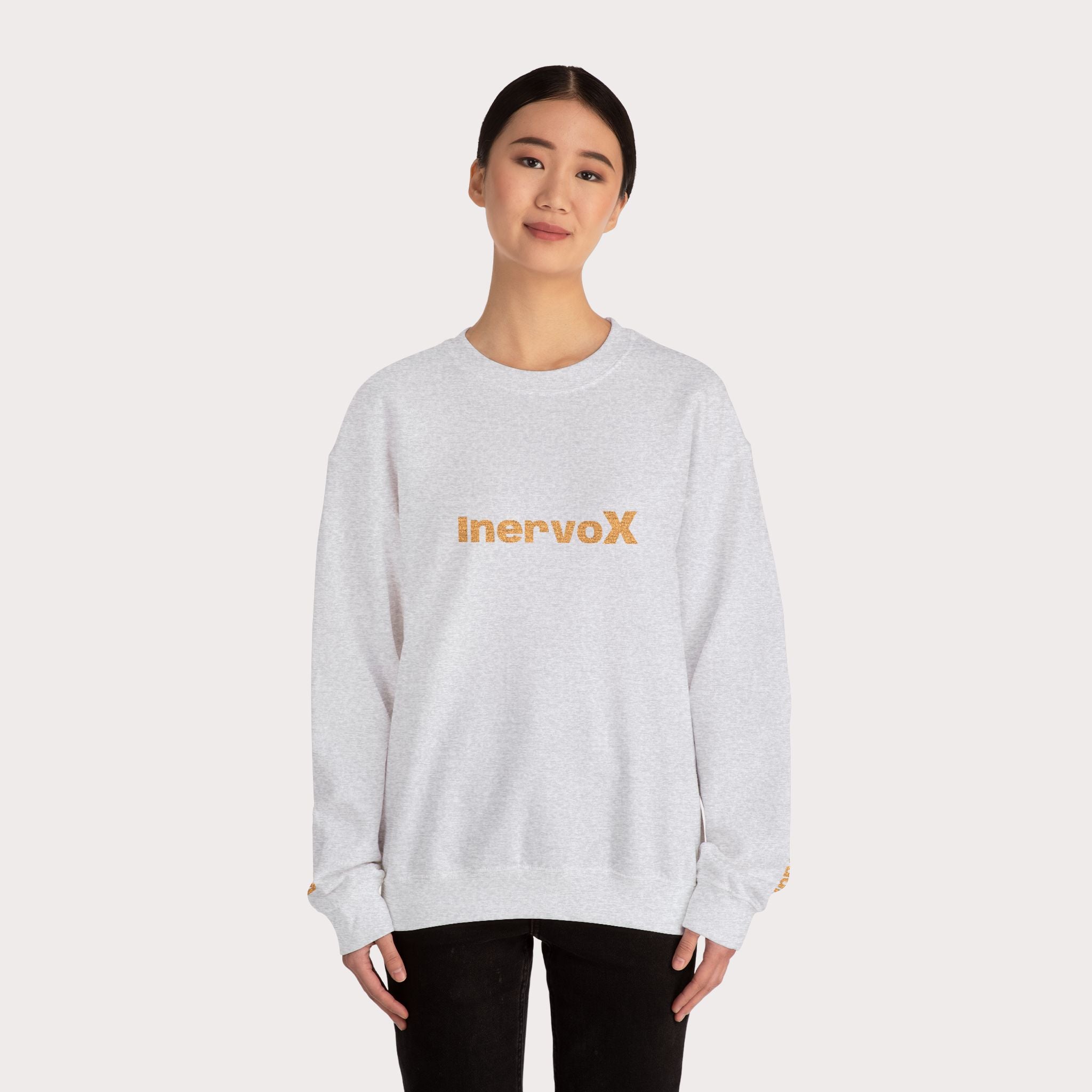 InervoX Crewneck Sweatshirt - White Pullover