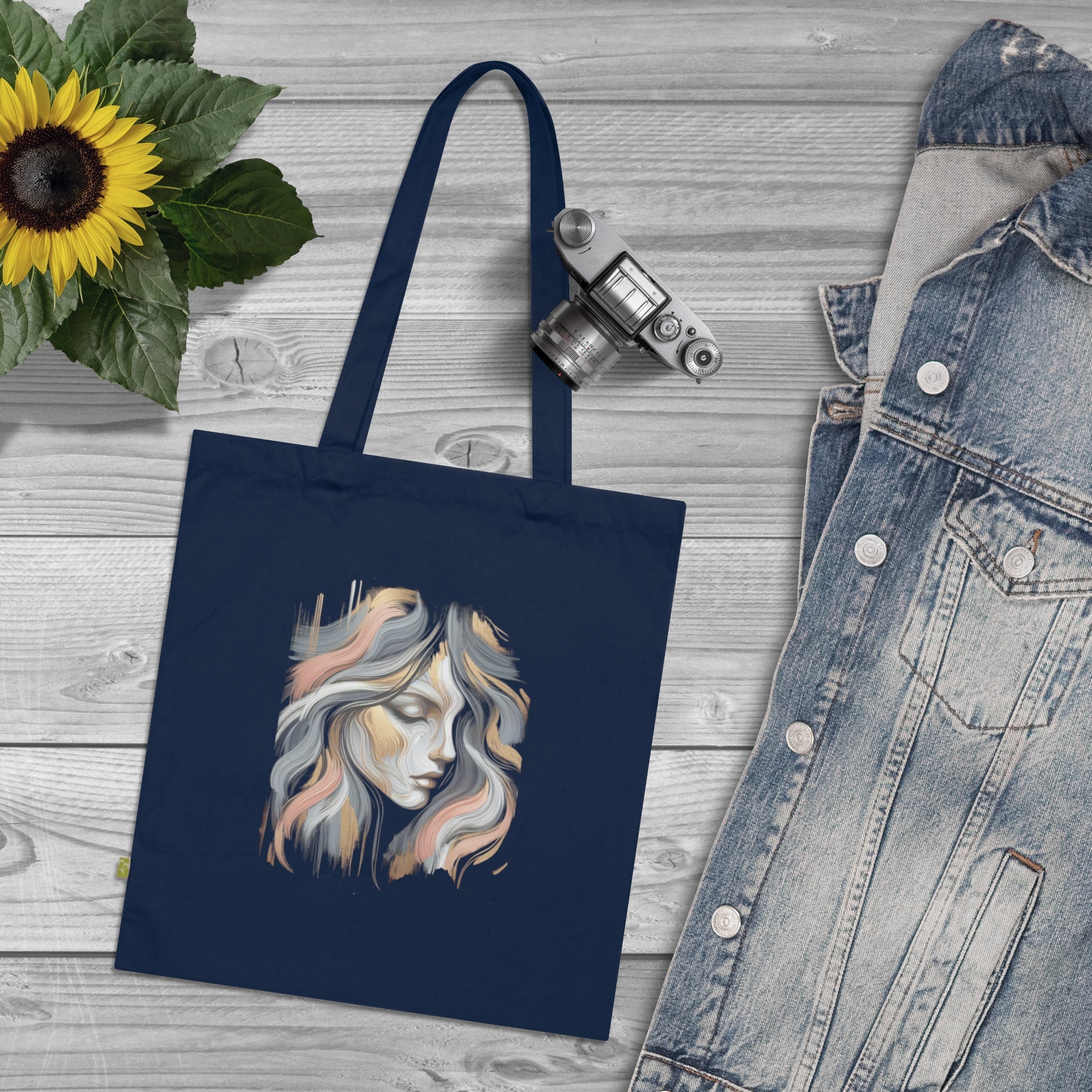 Women’s Tote Bag – Artistic Face Design | Large Capacity Everyday Shoulder Bag