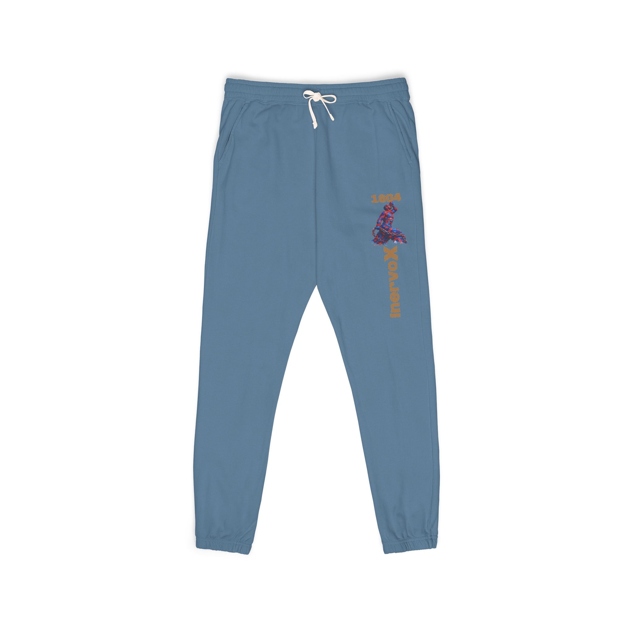 Flamingo Tribal Joggers — Garment-Dyed Fleece Sweatpants
