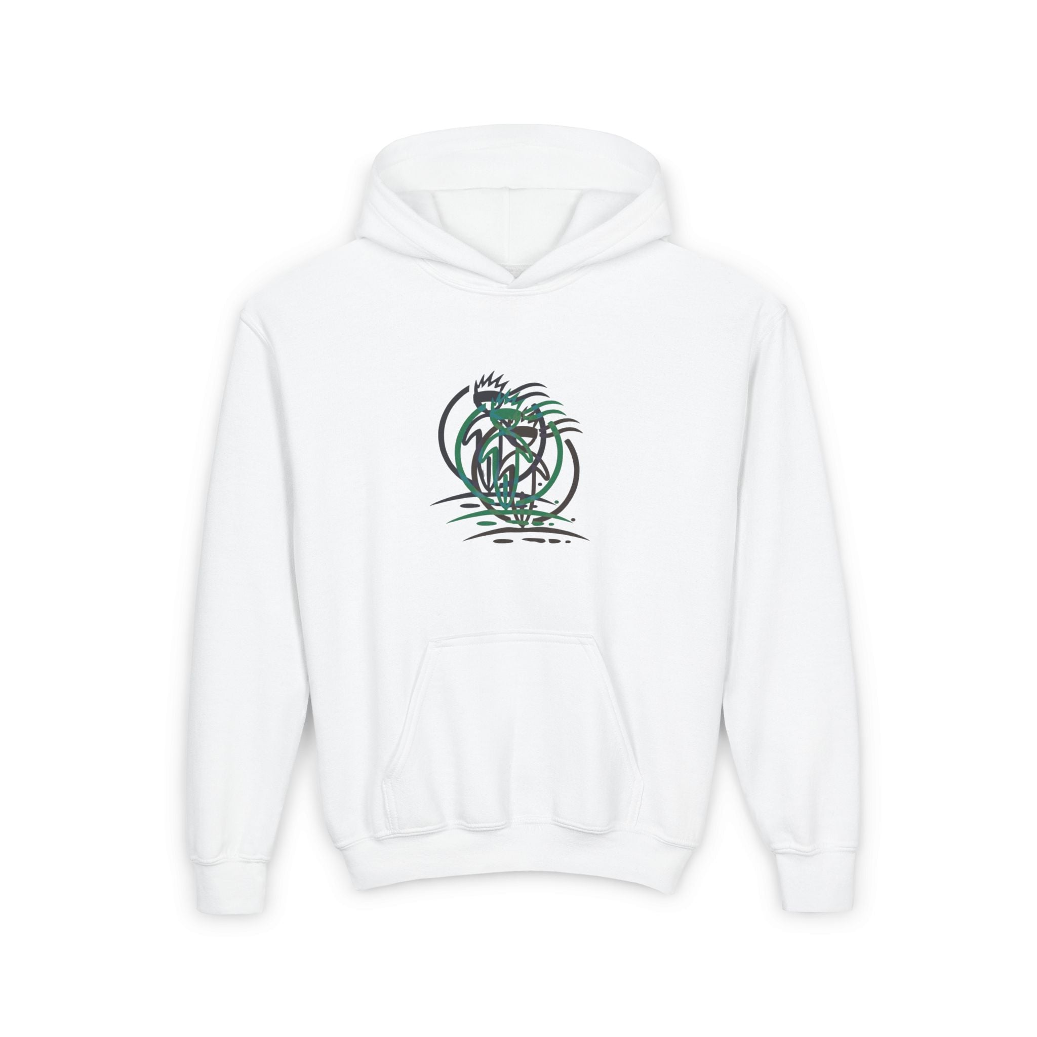 Crowned Figure Youth Hoodie Unisex Pullover Sweatshirt