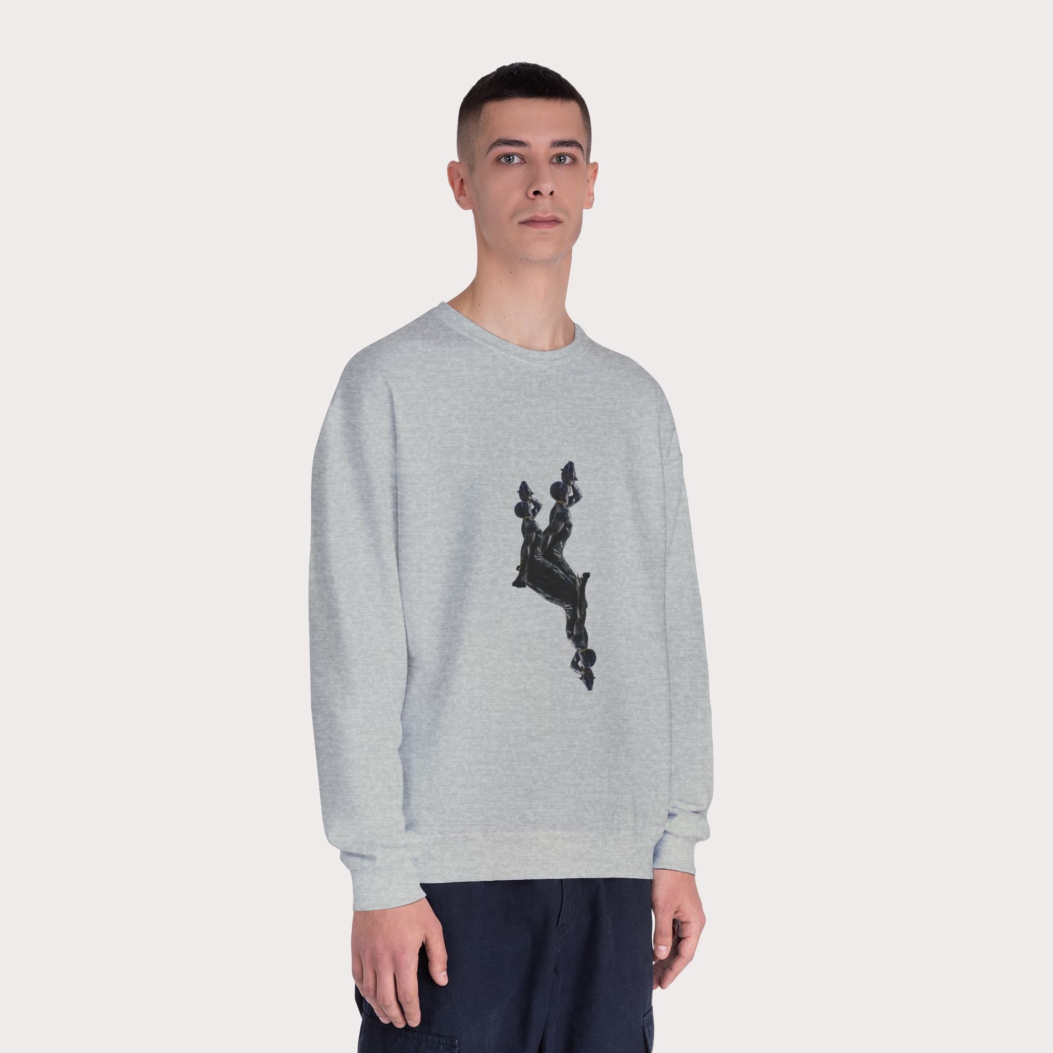 Crewneck Sweatshirt - Unisex Design InervoX Neg marron