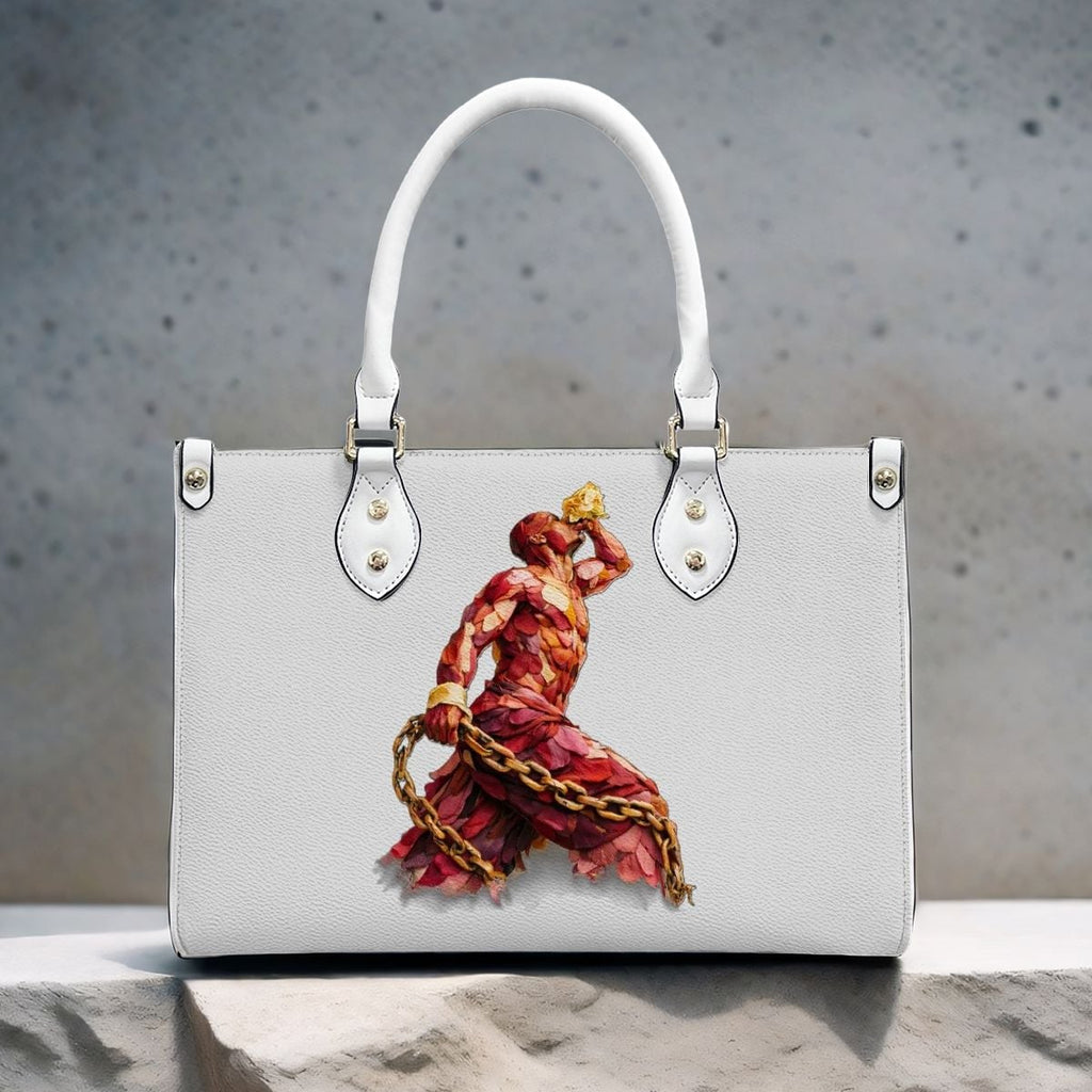 Sac Cabas Femme InervoX Rouge-Or Marron en PU