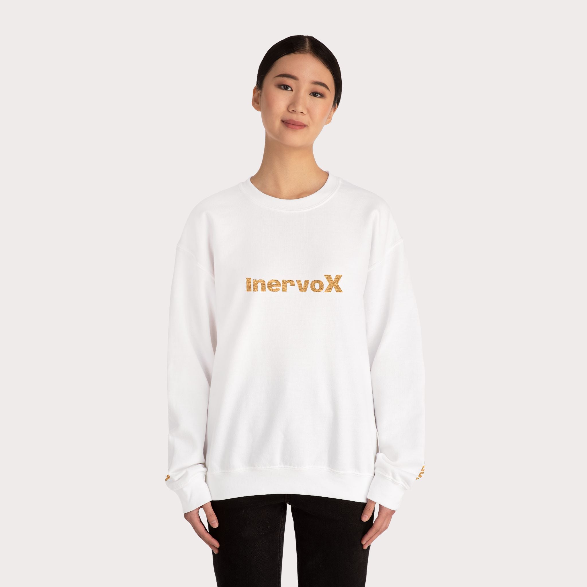 InervoX Crewneck Sweatshirt - White Pullover