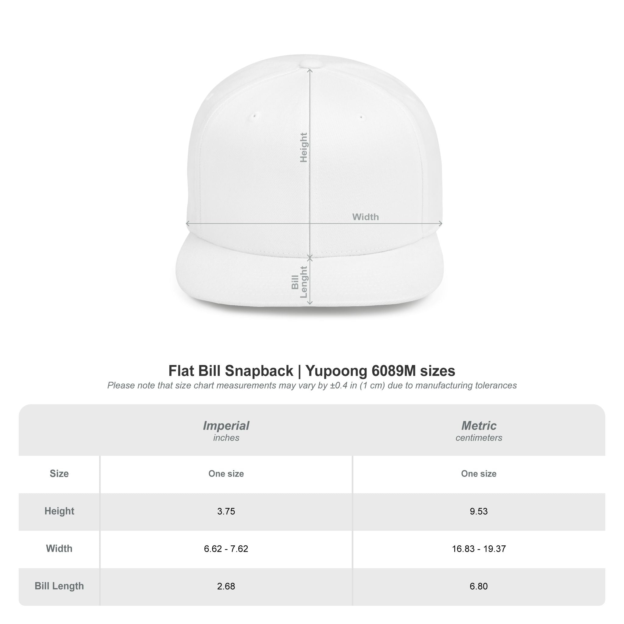 InervoX Minimal Logo Flat Bill Snapback Hat - Streetwear Cap