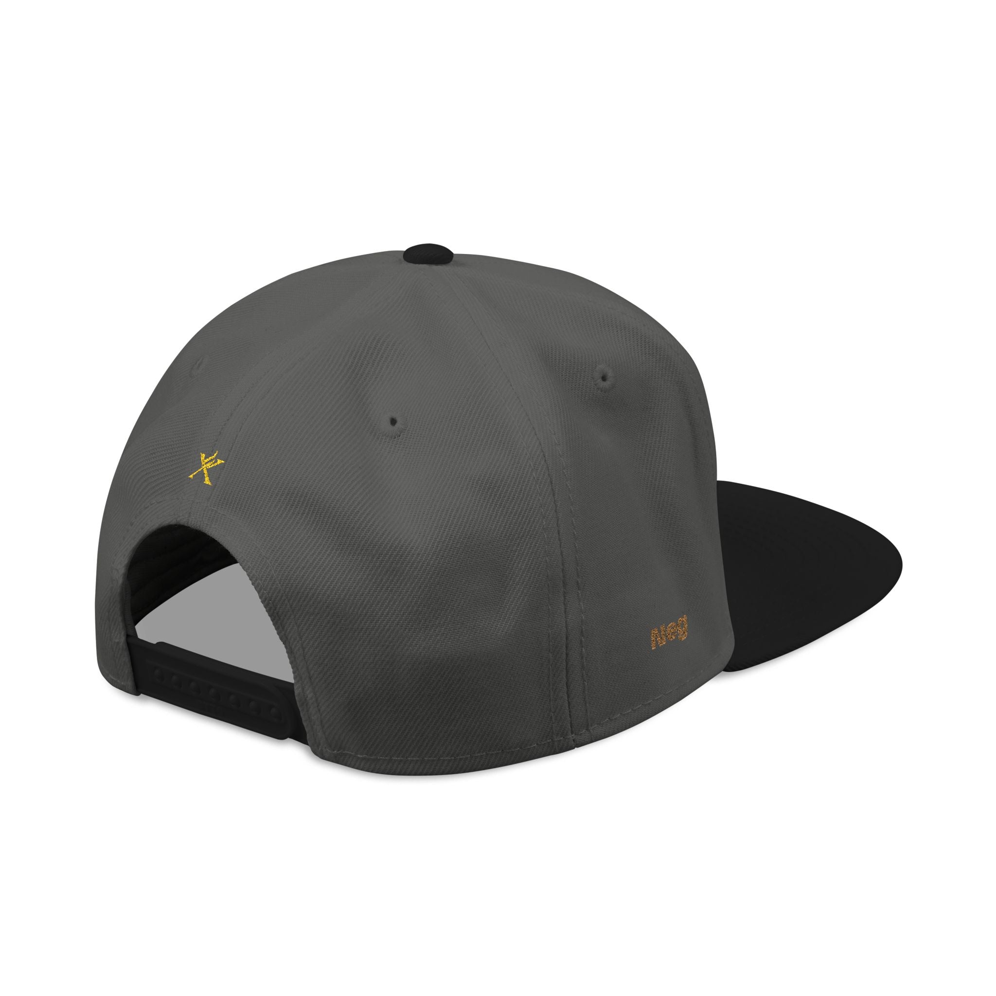 Embroidered Snapback Hat - Colorful Abstract Neg Mawon